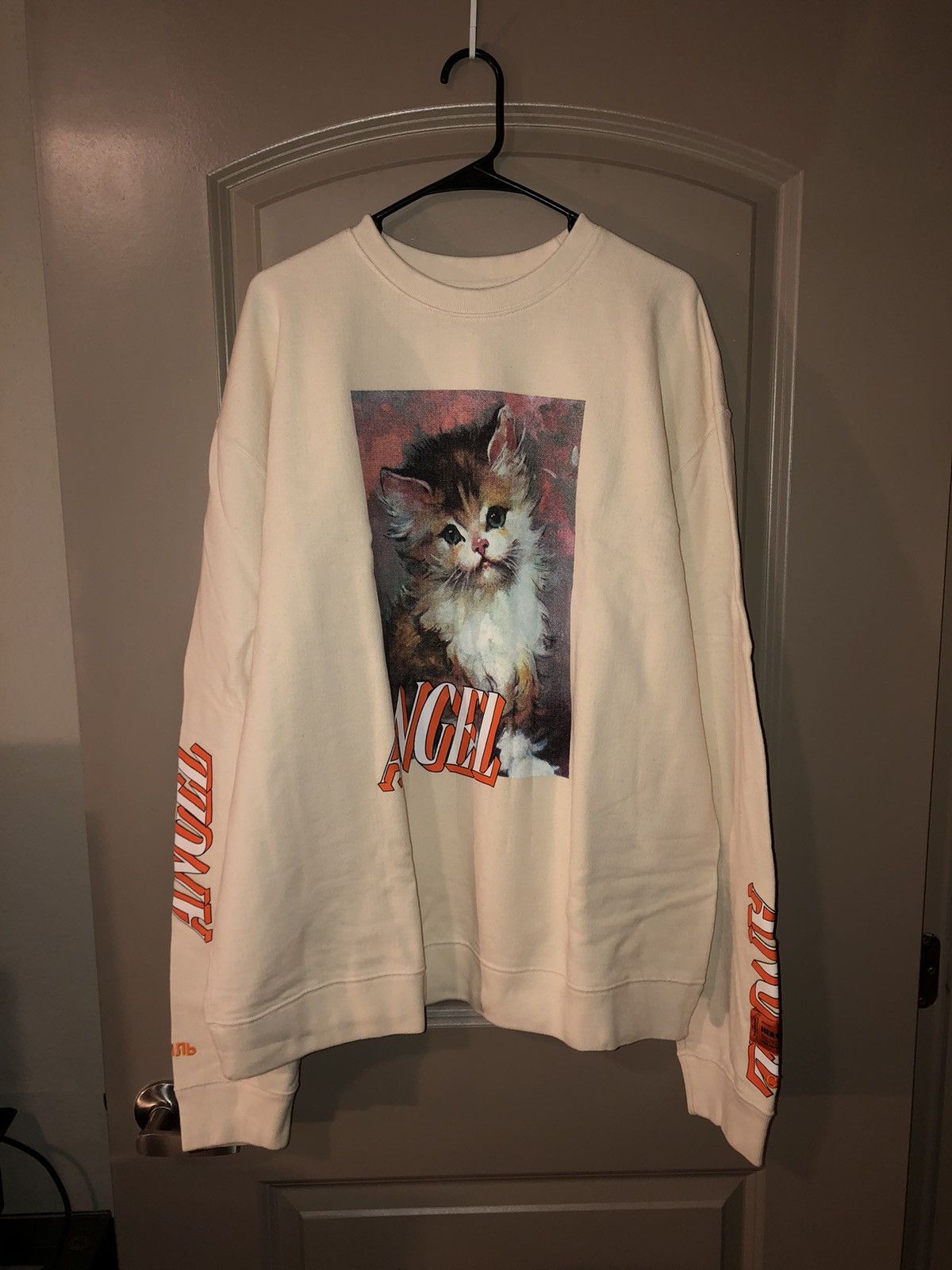 Heron preston angel sweatshirt online