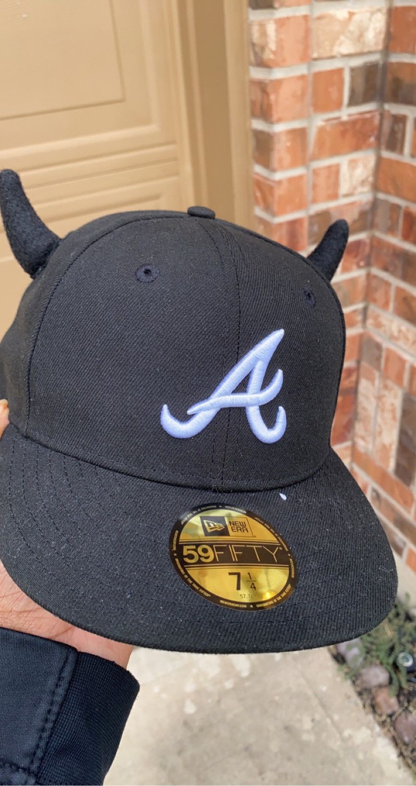 Custom Ryder studios devil horn Fitted hat Grailed