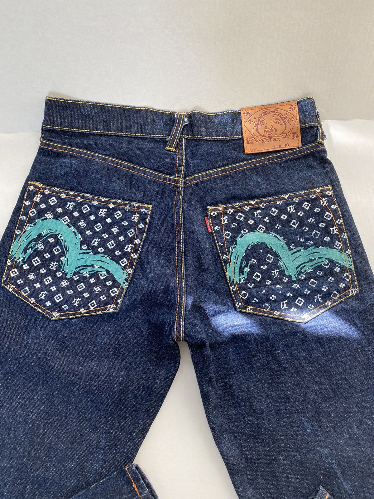 Vintage Vintage Evisu raw denim jeans Size US 30 / EU 46 - 2 Preview