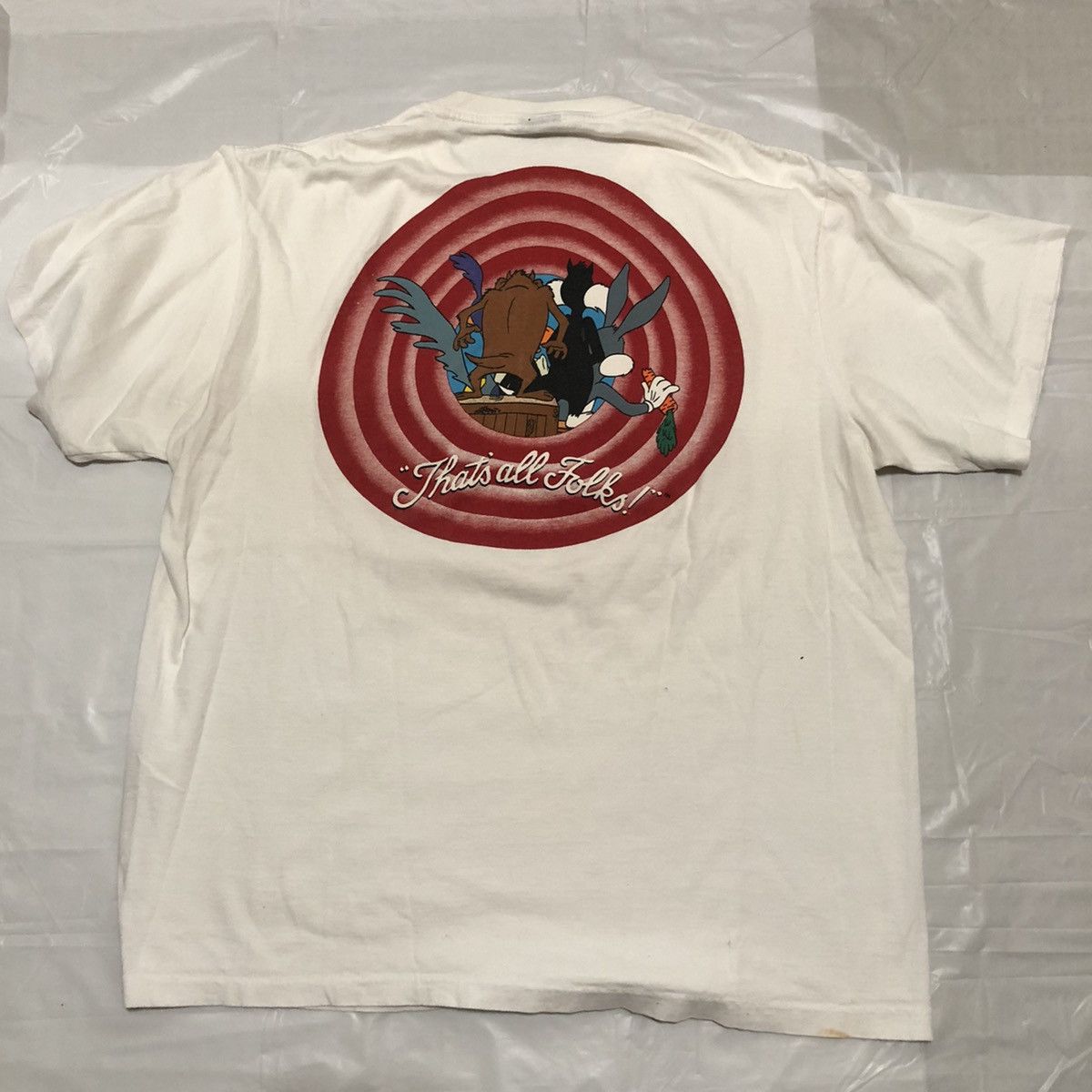 Vintage Vintage Looney Tunes T-Shirt 90s Size US L / EU 52-54 / 3 - 3 Thumbnail