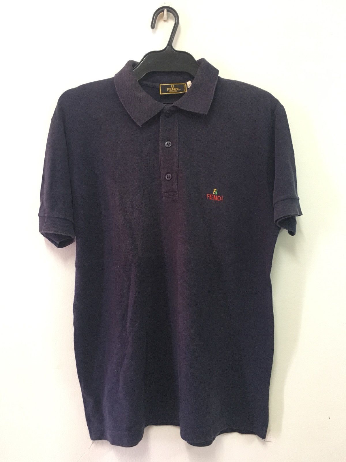 Fendi vintage Fendi polos shirt with adicolour logos | Grailed