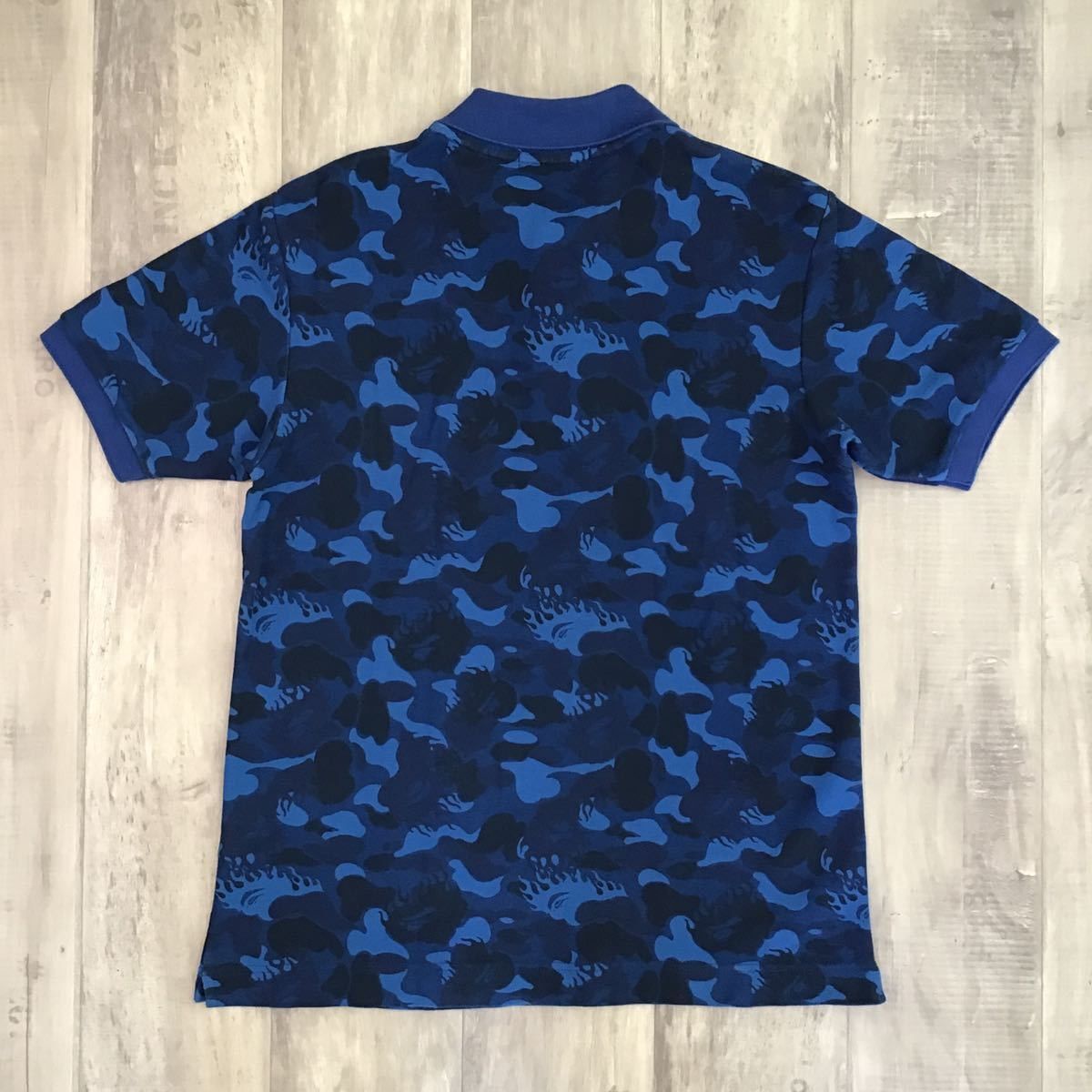 Bape BAPE fire camo Polo shirt Blue Size US M / EU 48-50 / 2 - 3 Thumbnail
