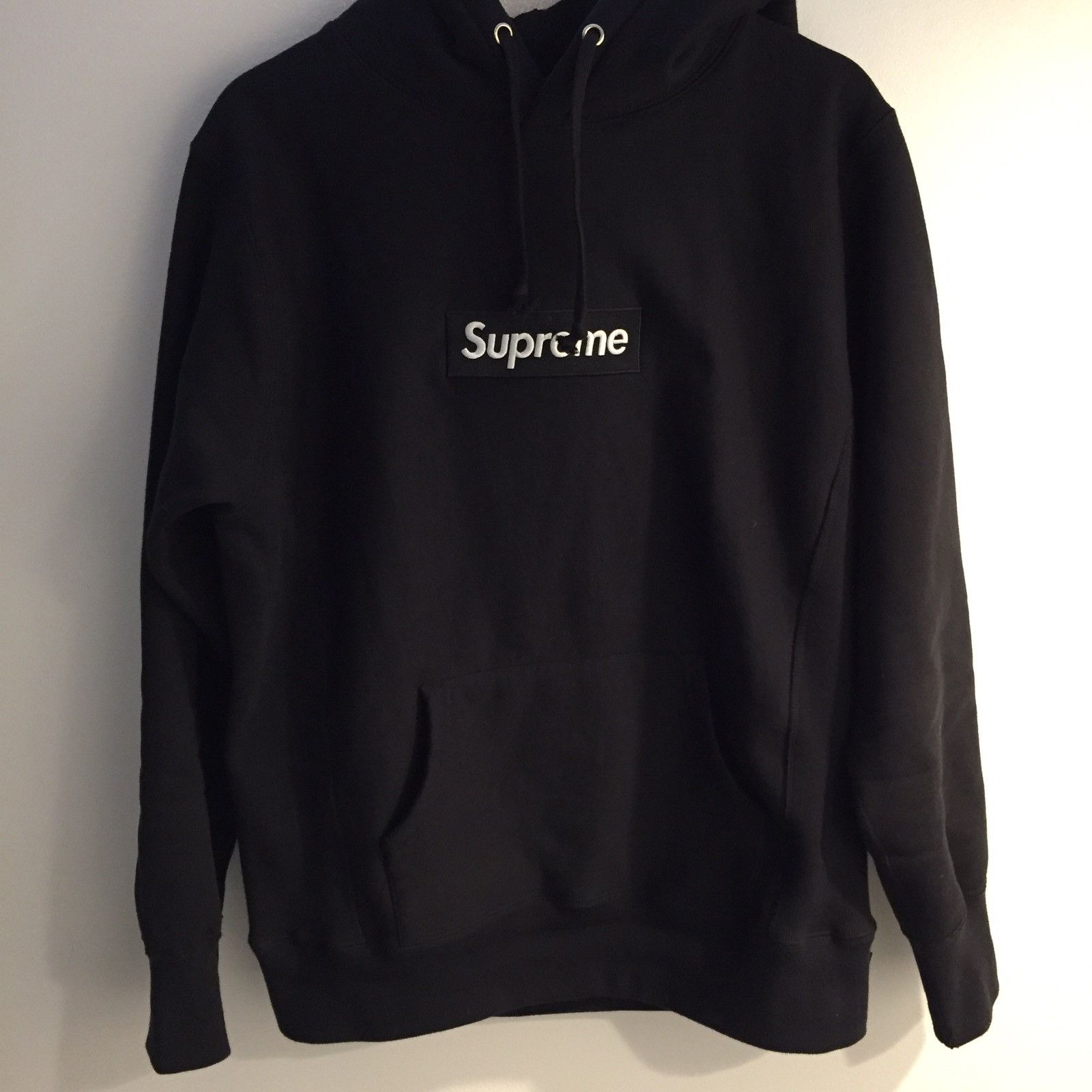 Supreme Supreme 2000 Red on Black Box Logo Hoodie