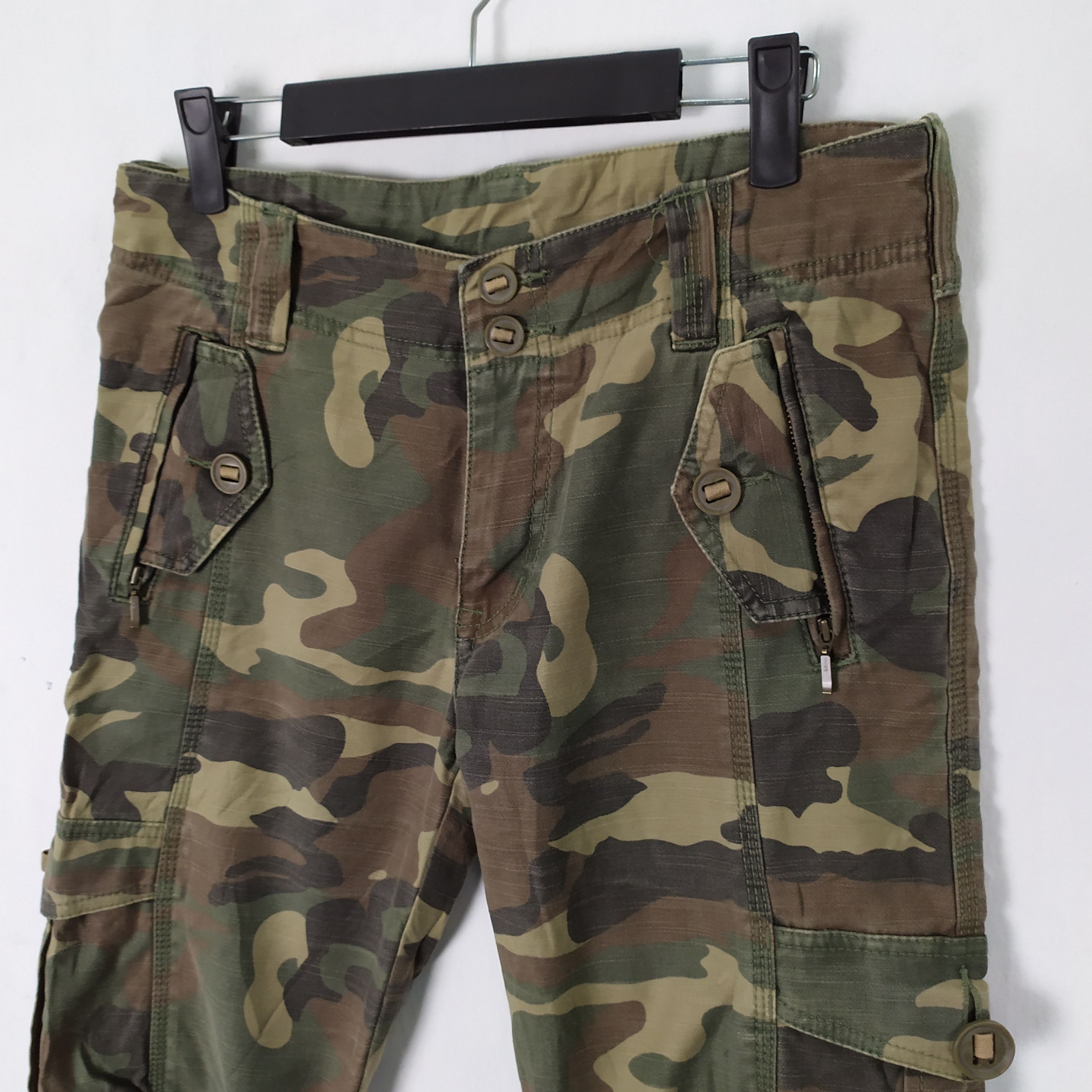 Japanese Brand Back Number Camo Cropped pants multipocket waist 30 Size US 30 / EU 46 - 5 Thumbnail