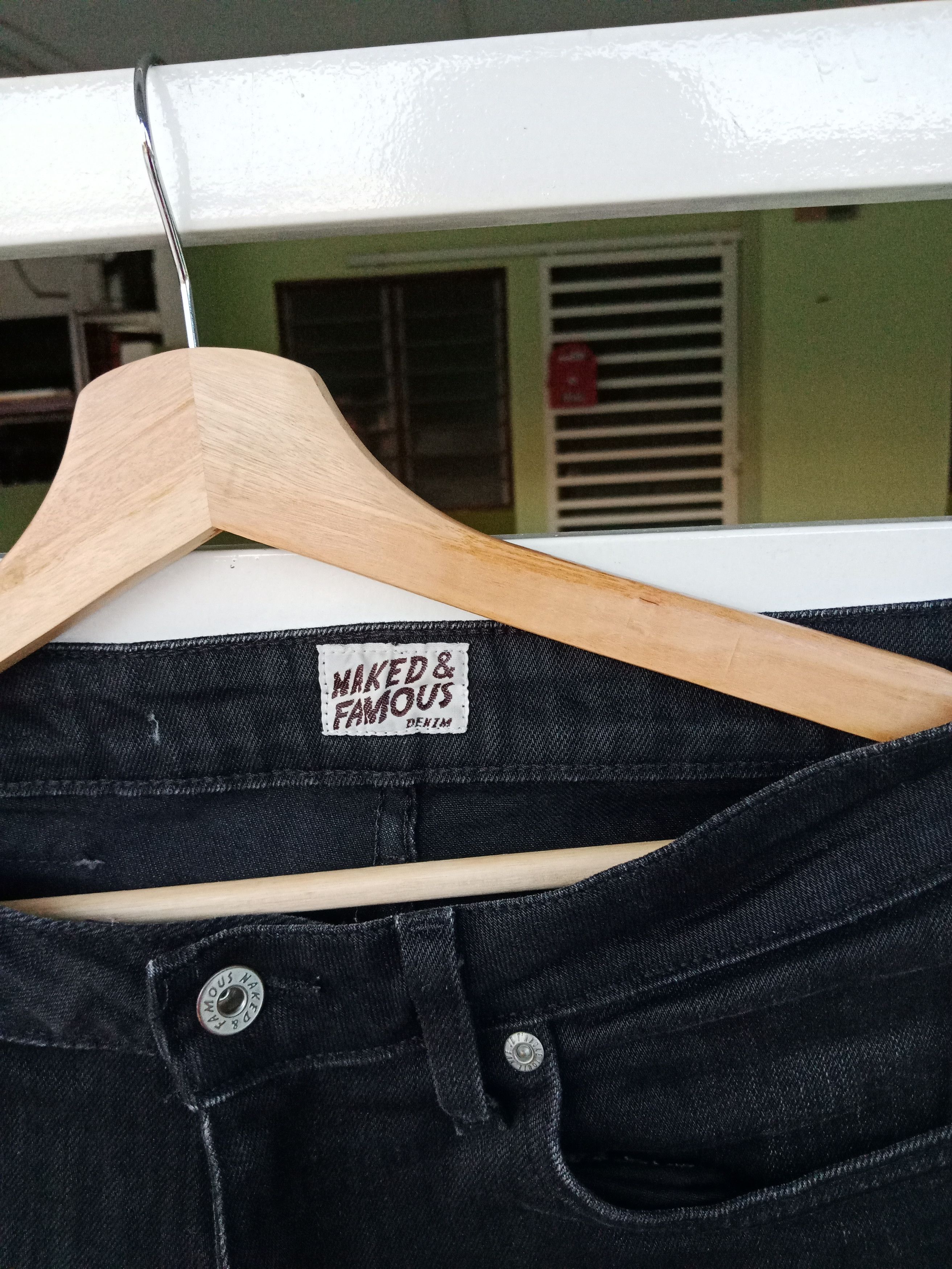 Naked & Famous Naked & Famous Skinny Guy "Black Power Stretch" Size US 33 - 8 Thumbnail