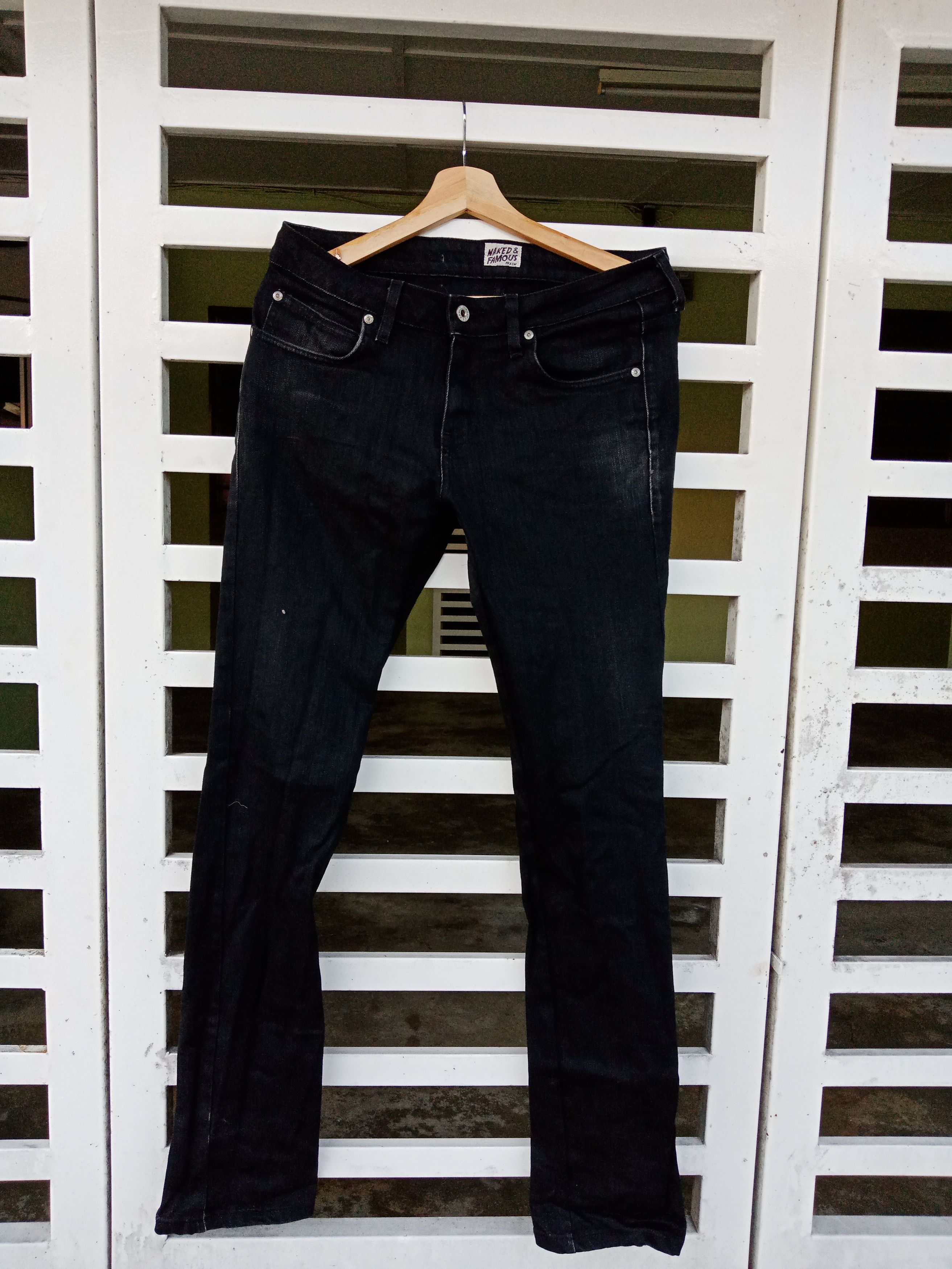 Naked & Famous Naked & Famous Skinny Guy "Black Power Stretch" Size US 33 - 1 Thumbnail