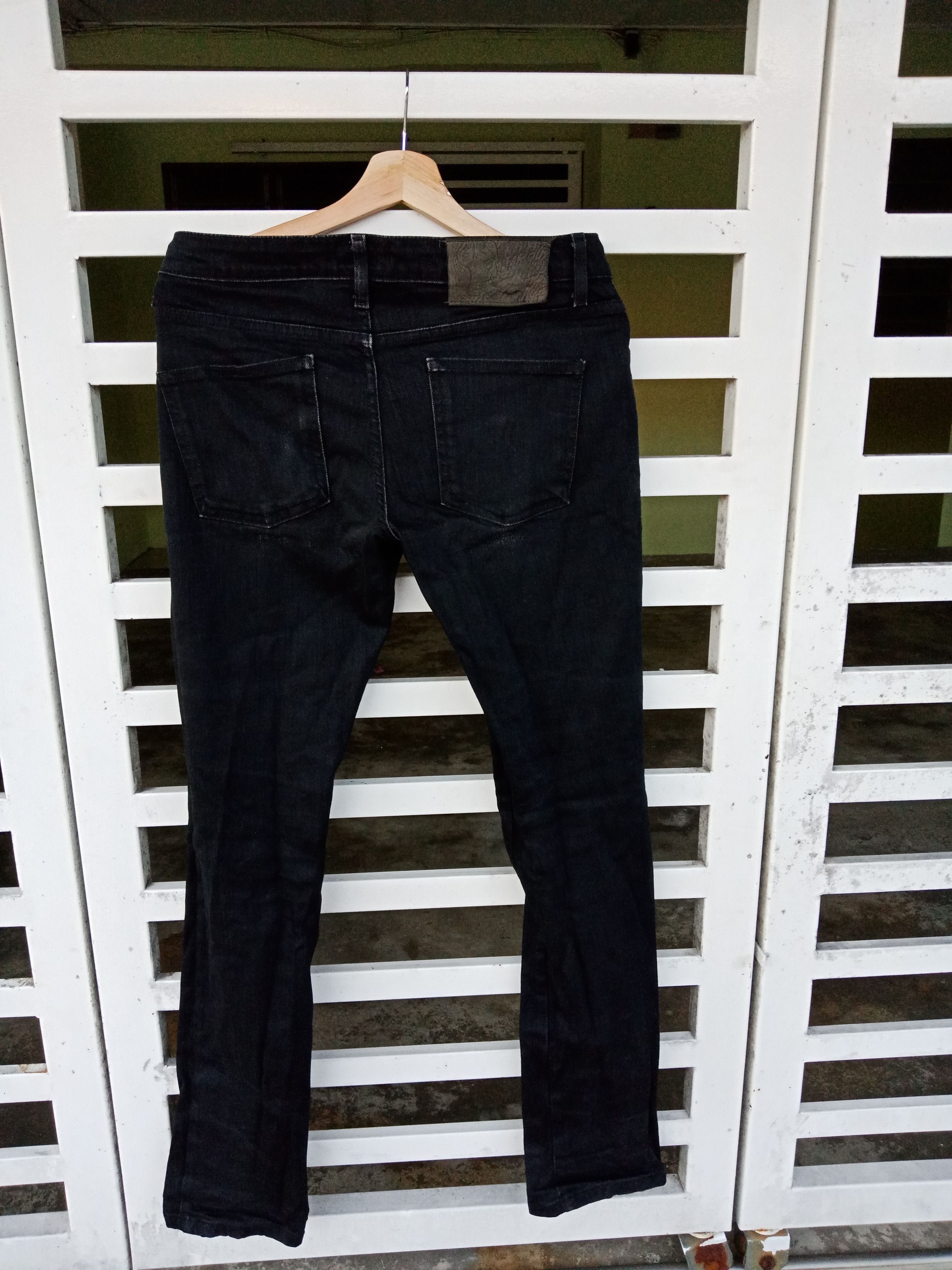 Naked & Famous Naked & Famous Skinny Guy "Black Power Stretch" Size US 33 - 2 Thumbnail