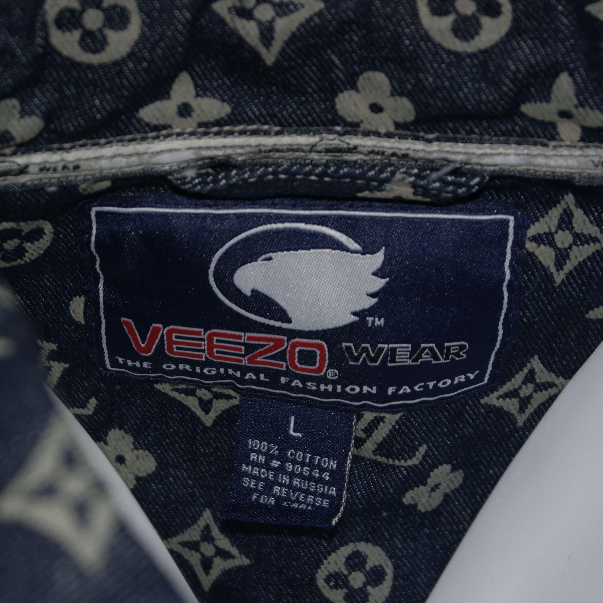 Streetwear × Vintage VTG Veezo Wear All Over Monogram Logo Blue 