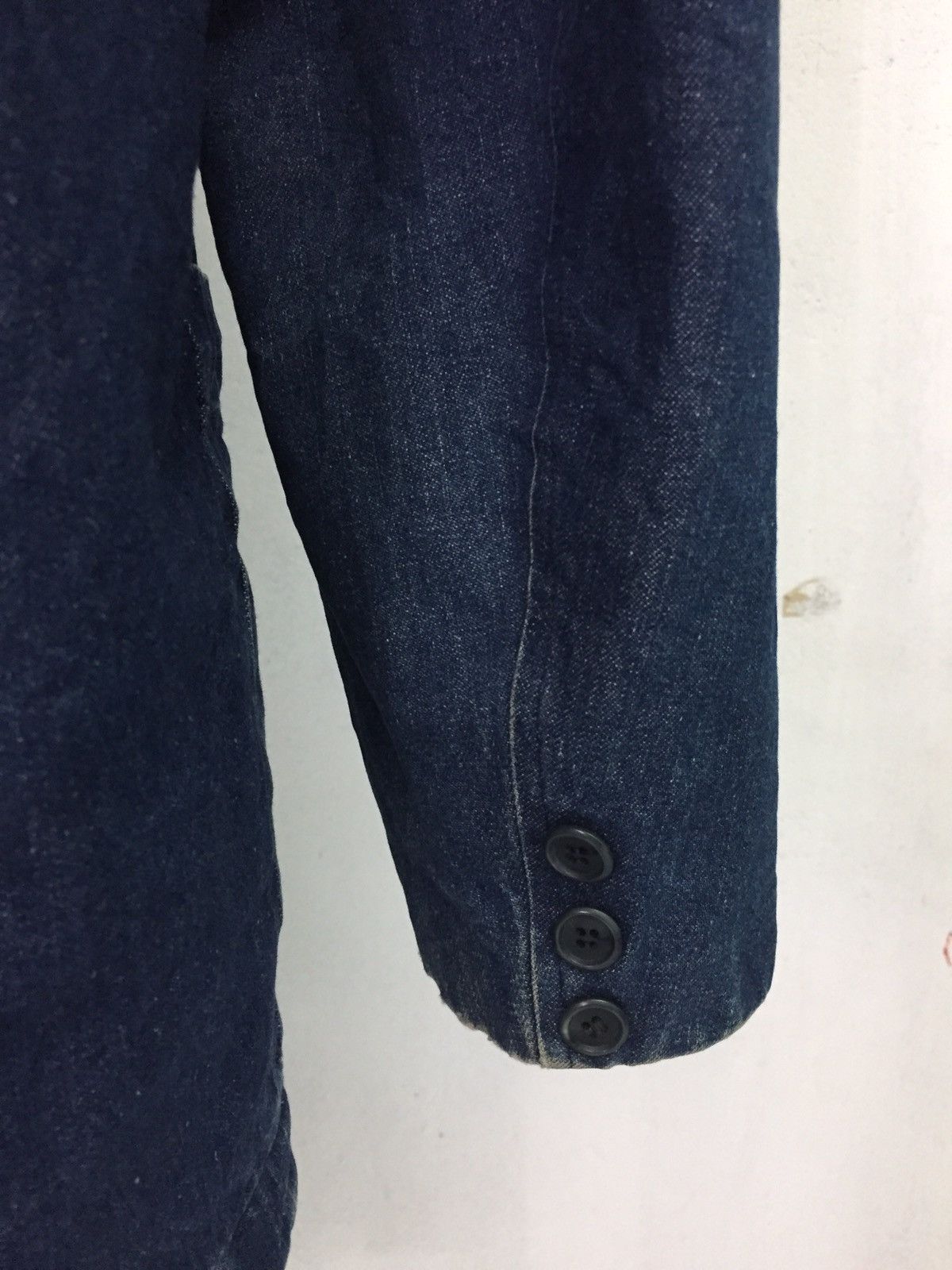 Japanese Brand Over Drive Padded Shoulder Denim Style Jacket Coat Size US M / EU 48-50 / 2 - 8 Thumbnail