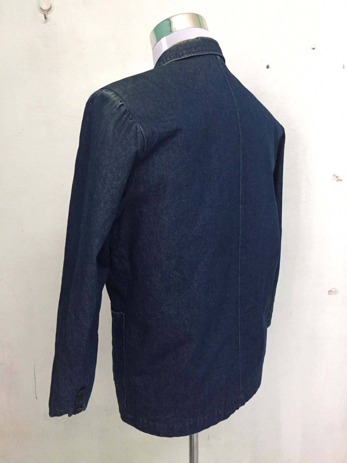 Japanese Brand Over Drive Padded Shoulder Denim Style Jacket Coat Size US M / EU 48-50 / 2 - 6 Thumbnail