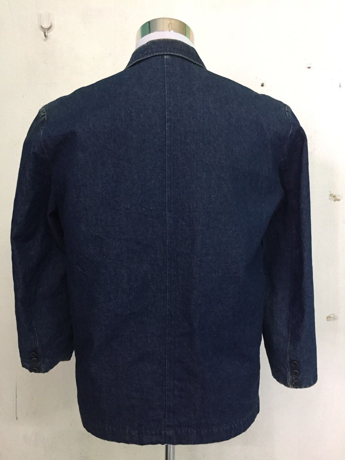 Japanese Brand Over Drive Padded Shoulder Denim Style Jacket Coat Size US M / EU 48-50 / 2 - 7 Thumbnail