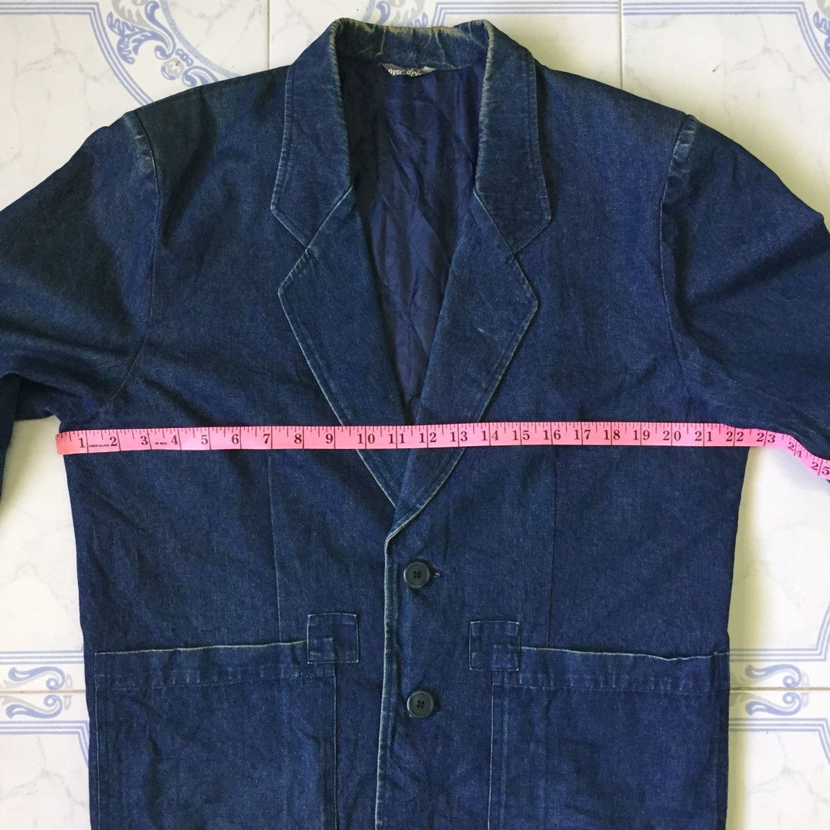 Japanese Brand Over Drive Padded Shoulder Denim Style Jacket Coat Size US M / EU 48-50 / 2 - 17 Thumbnail