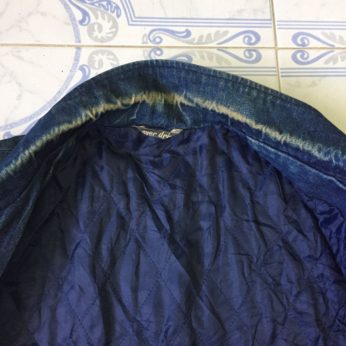 Japanese Brand Over Drive Padded Shoulder Denim Style Jacket Coat Size US M / EU 48-50 / 2 - 13 Thumbnail
