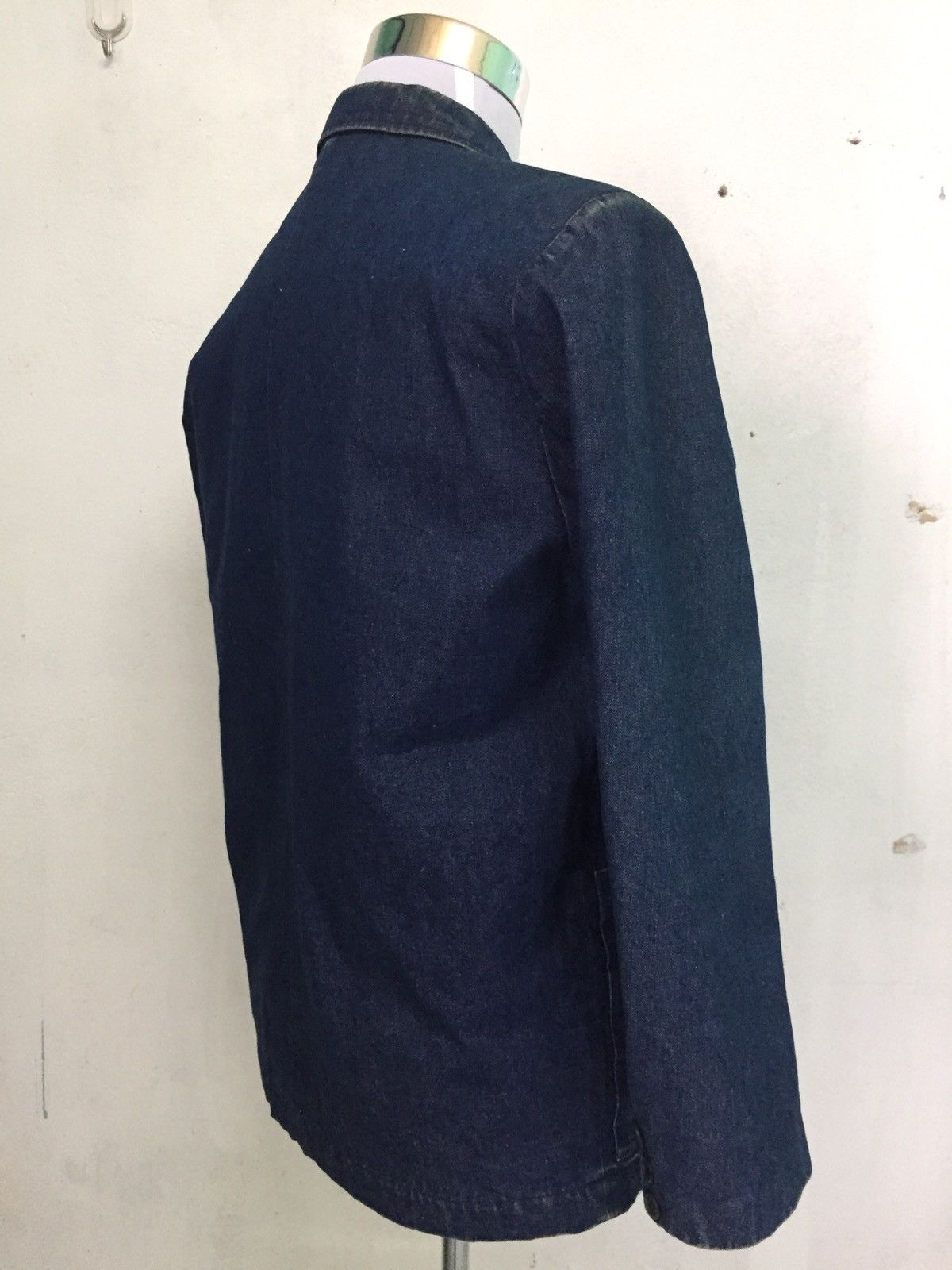 Japanese Brand Over Drive Padded Shoulder Denim Style Jacket Coat Size US M / EU 48-50 / 2 - 9 Thumbnail