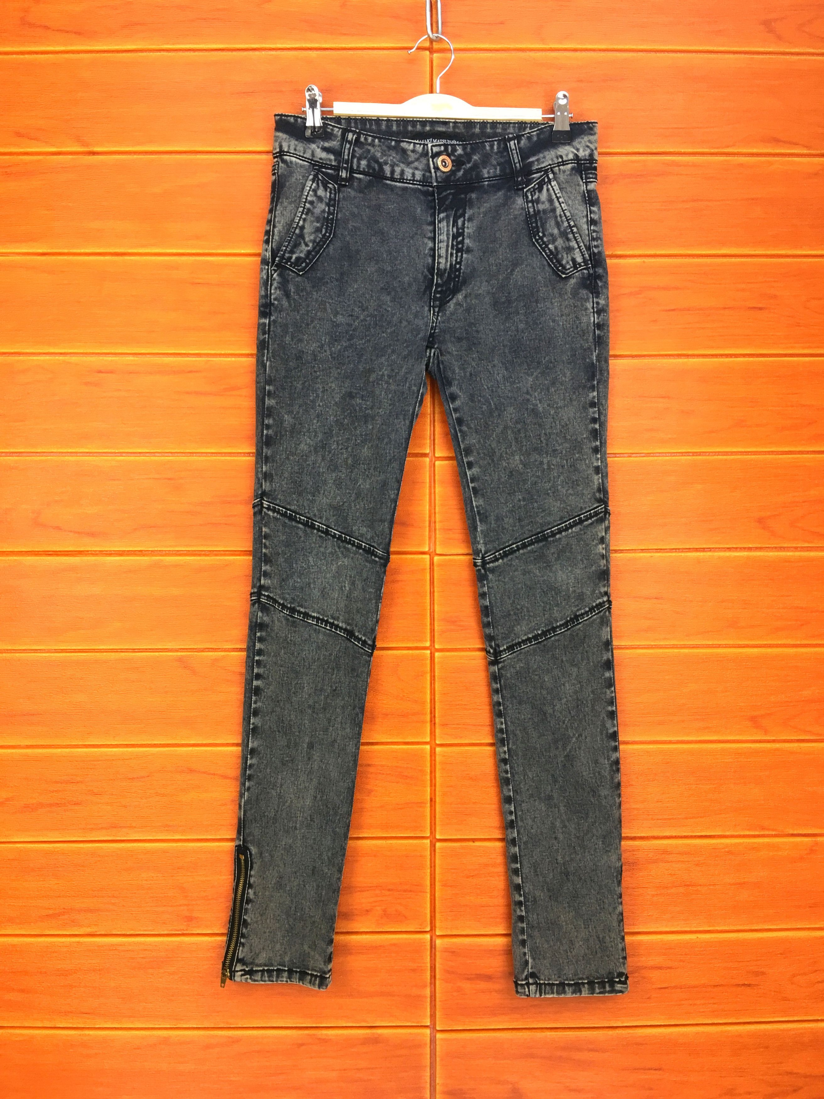 Masaki Matsushima MASAKI MATSUSHIMA Acid Bleach Wash Skinny Denim Jeans Size US 28 / EU 44 - 1 Thumbnail