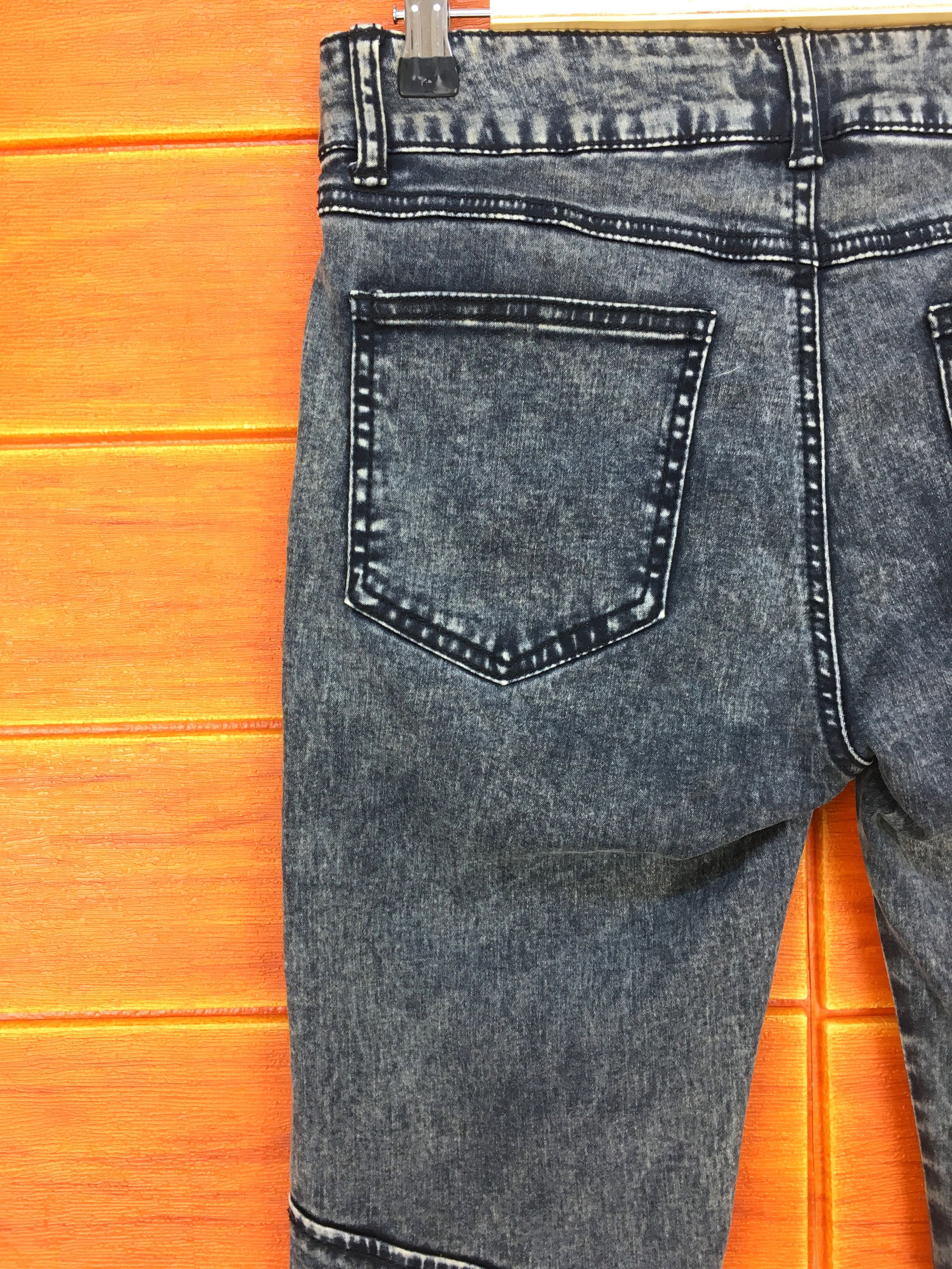 Masaki Matsushima MASAKI MATSUSHIMA Acid Bleach Wash Skinny Denim Jeans Size US 28 / EU 44 - 10 Thumbnail