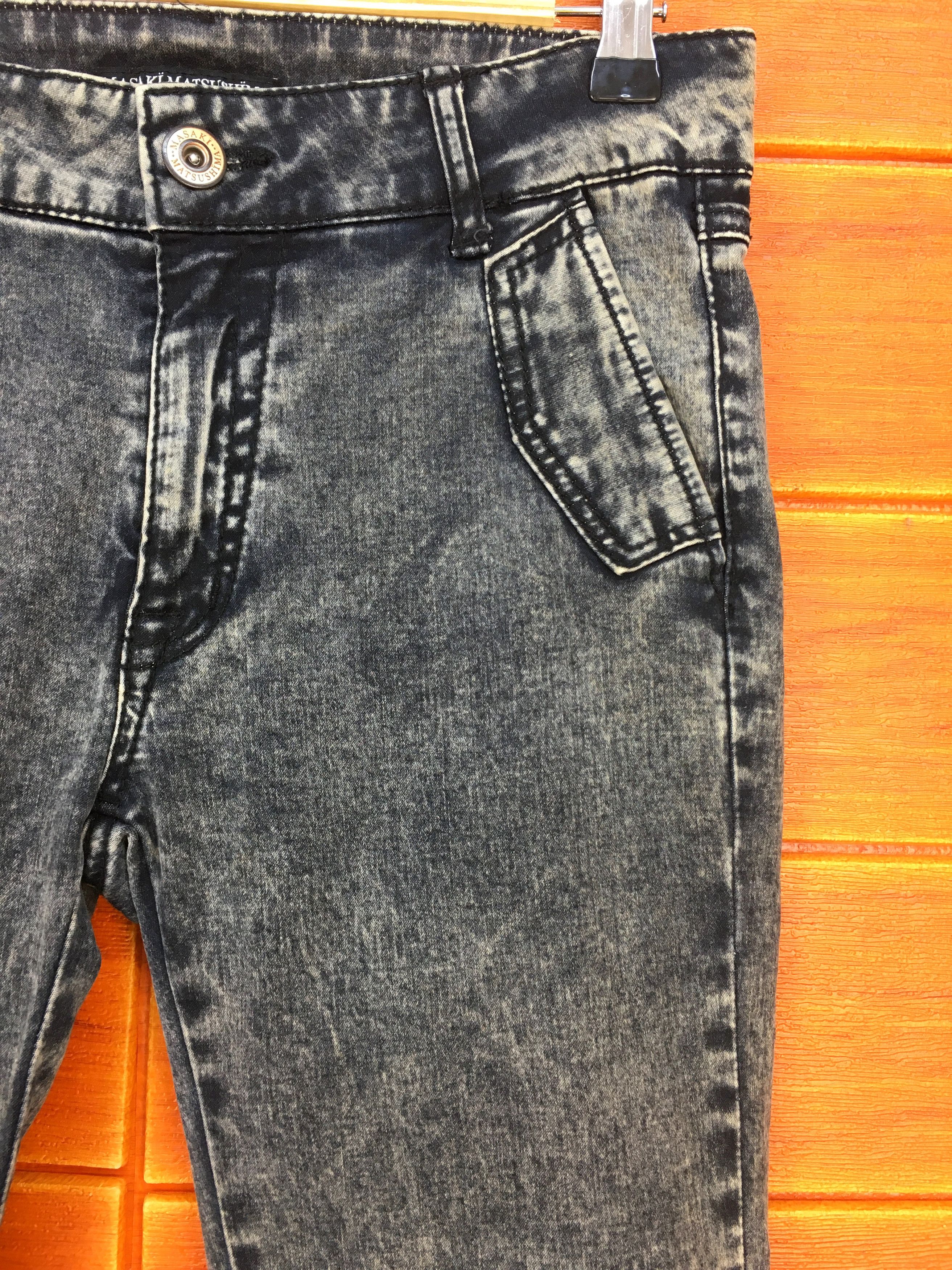 Masaki Matsushima MASAKI MATSUSHIMA Acid Bleach Wash Skinny Denim Jeans Size US 28 / EU 44 - 4 Thumbnail