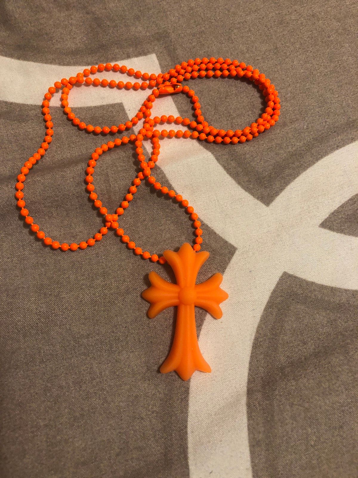 Chrome Hearts Chrome Hearts Silicone Chain Necklace Orange CH Size ONE SIZE - 1 Preview
