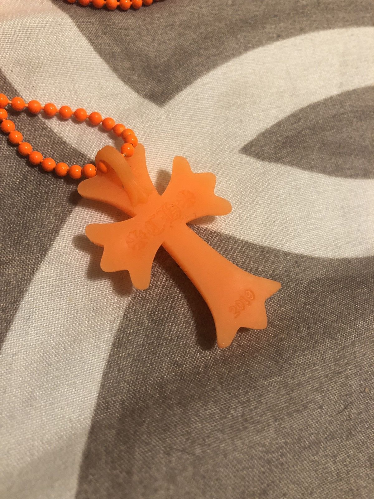 Chrome Hearts Chrome Hearts Silicone Chain Necklace Orange CH Size ONE SIZE - 2 Preview
