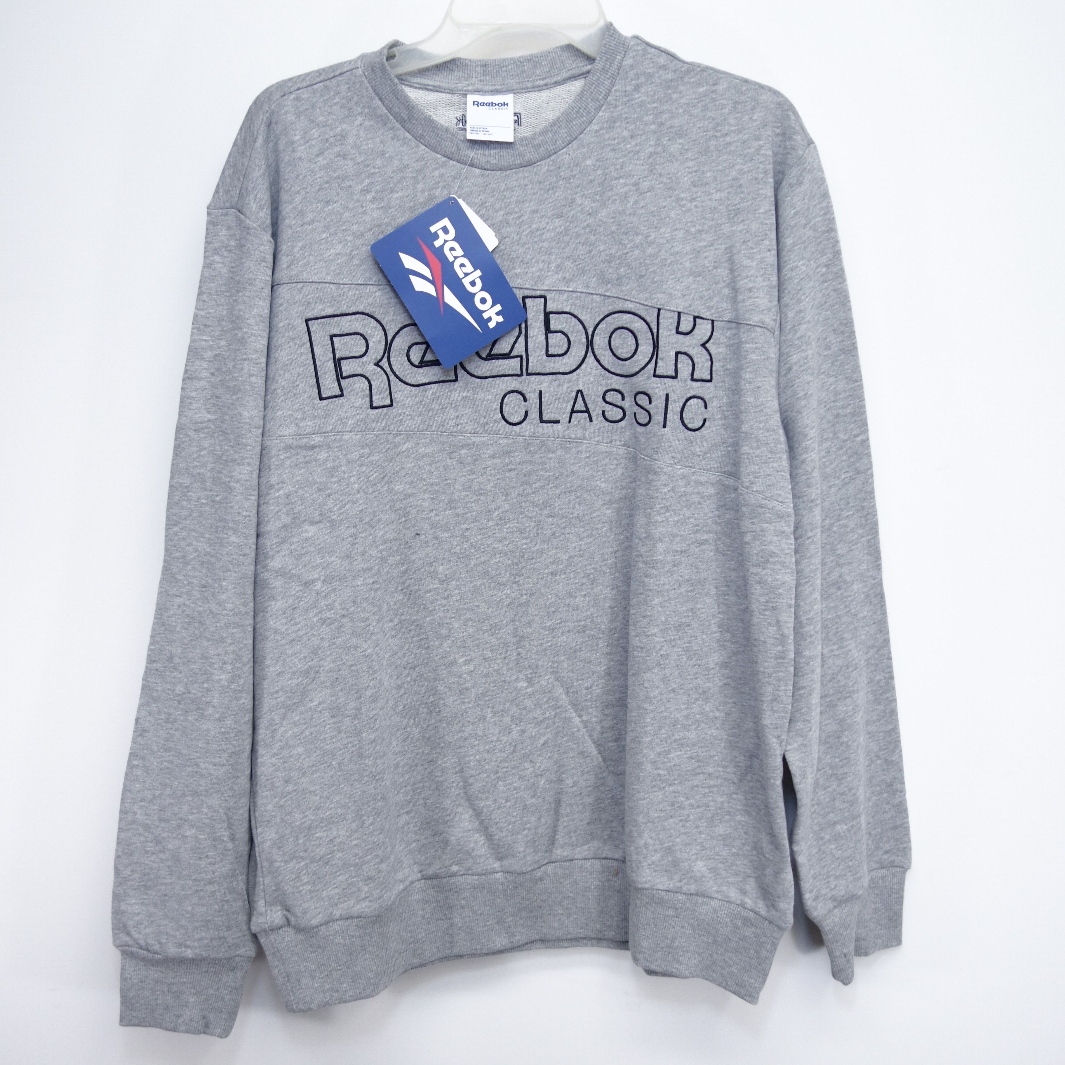 Reebok Gray Classic Logo Pullover Crew Neck Sweatshirt Medium Size US M / EU 48-50 / 2 - 1 Preview