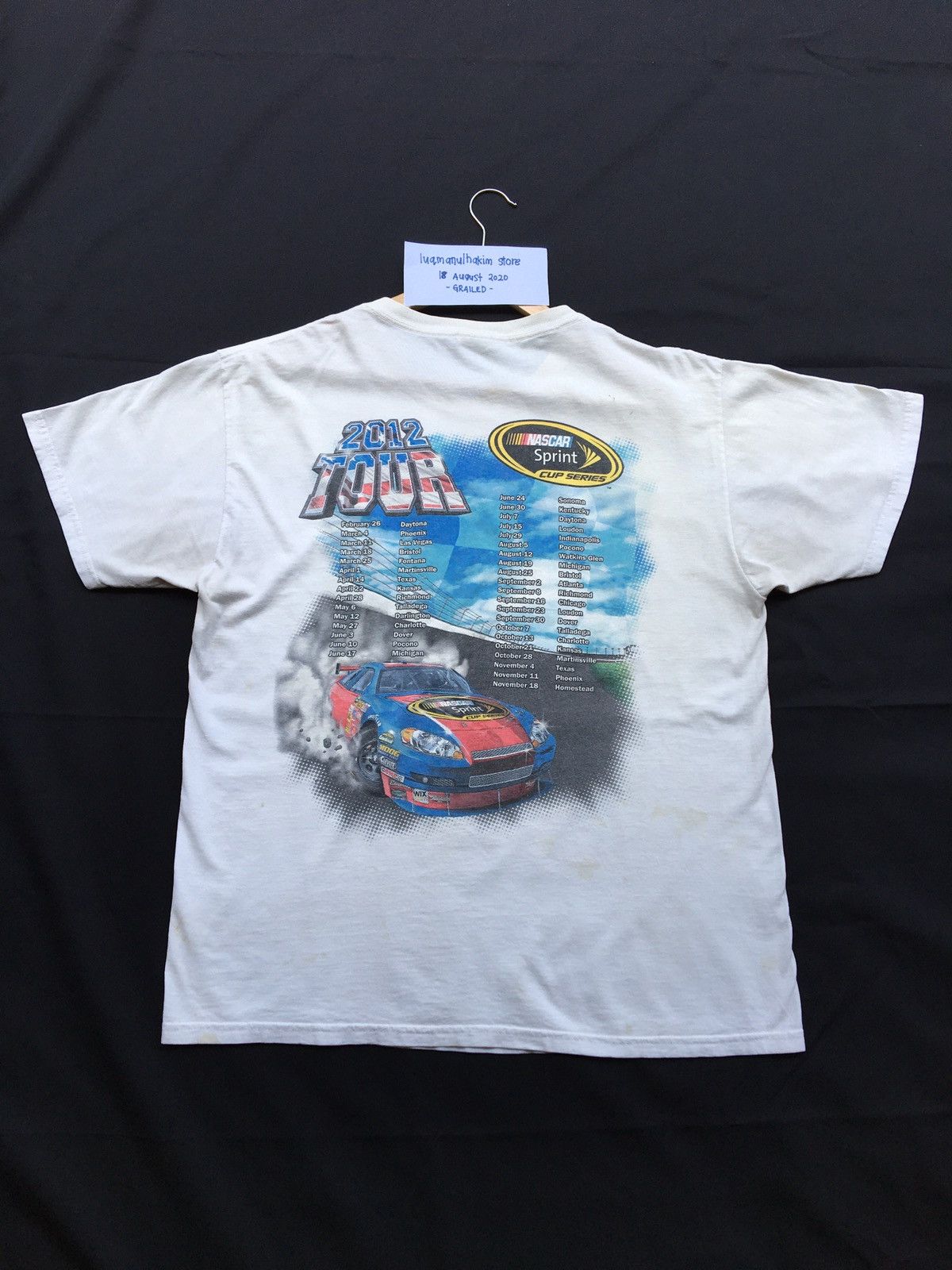 NASCAR Vintage Dover Speedway NASCAR 2012 Monster Mile Tee Size US L / EU 52-54 / 3 - 7 Thumbnail