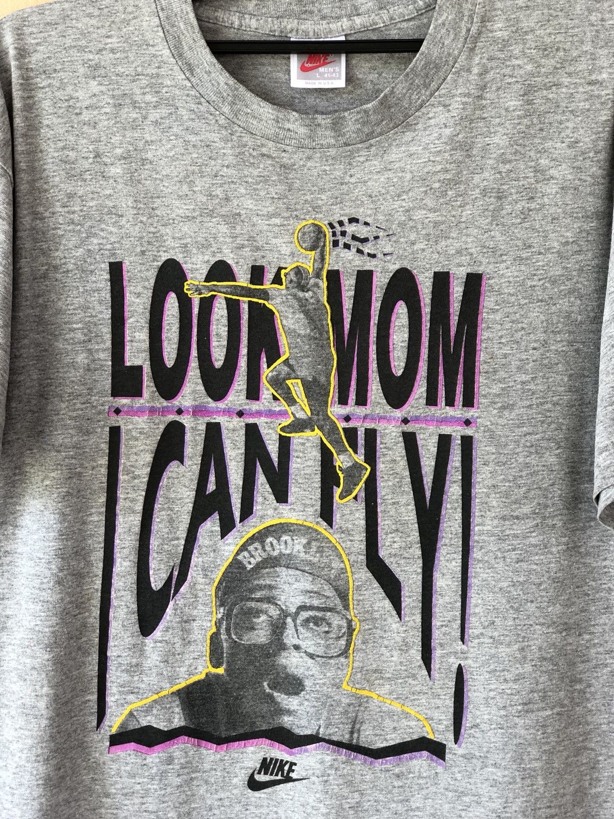 Nike × Vintage Vintage 90s NIKE Spike Lee Rare Tee Size US L / EU 52-54 / 3 - 2 Thumbnail
