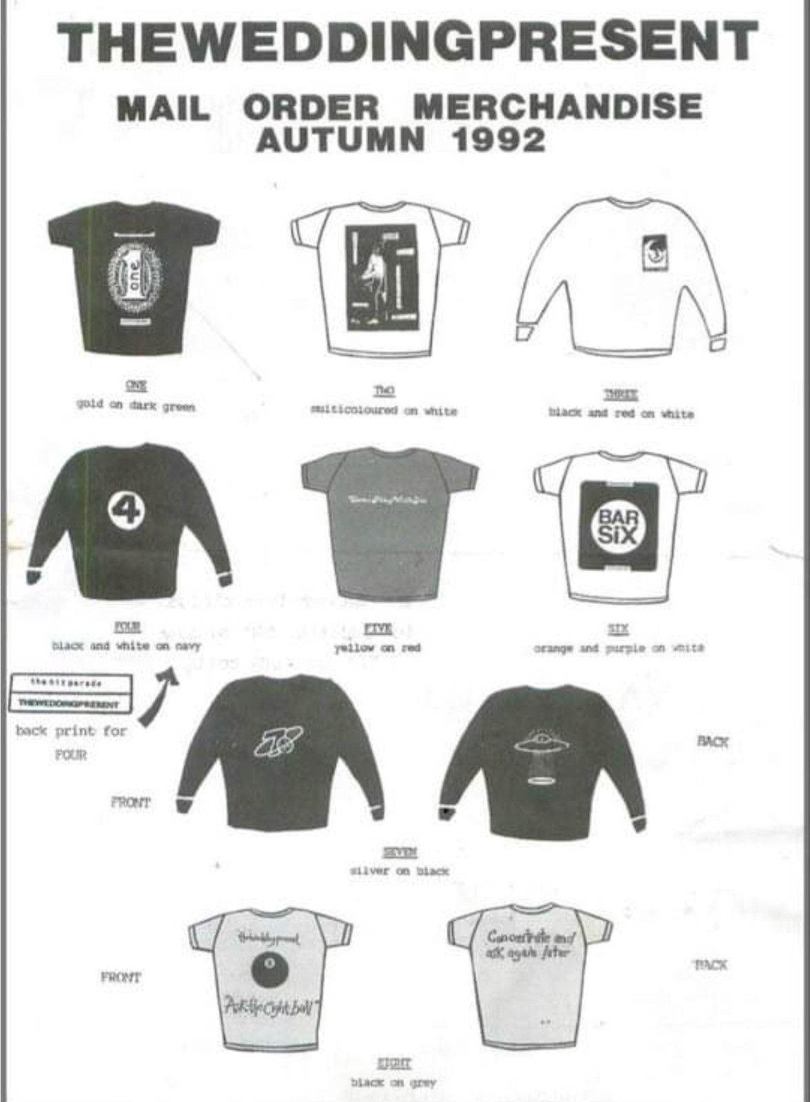 Band Tees × Vintage Vintage 90s The Wedding Present Post Punk Band Tee Size US L / EU 52-54 / 3 - 7 Thumbnail