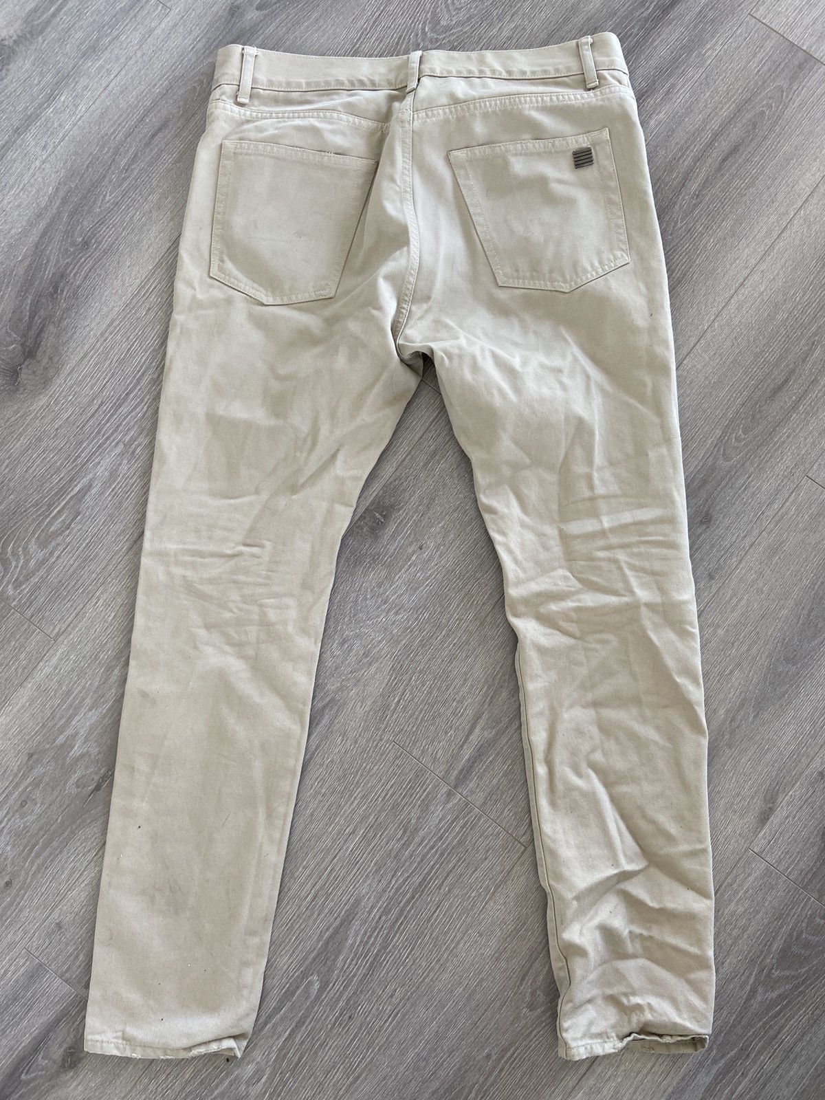Palm Angels Beige ripped jeans Size US 31 - 3 Thumbnail