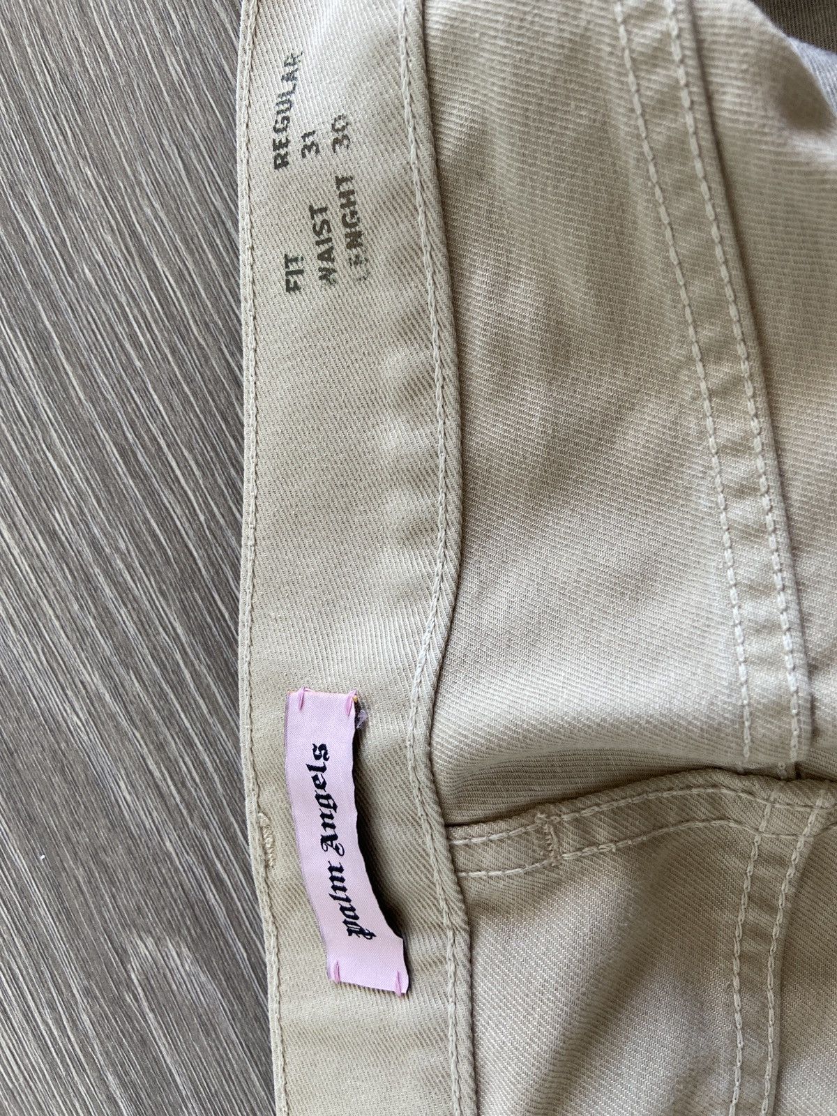 Palm Angels Beige ripped jeans Size US 31 - 1 Thumbnail