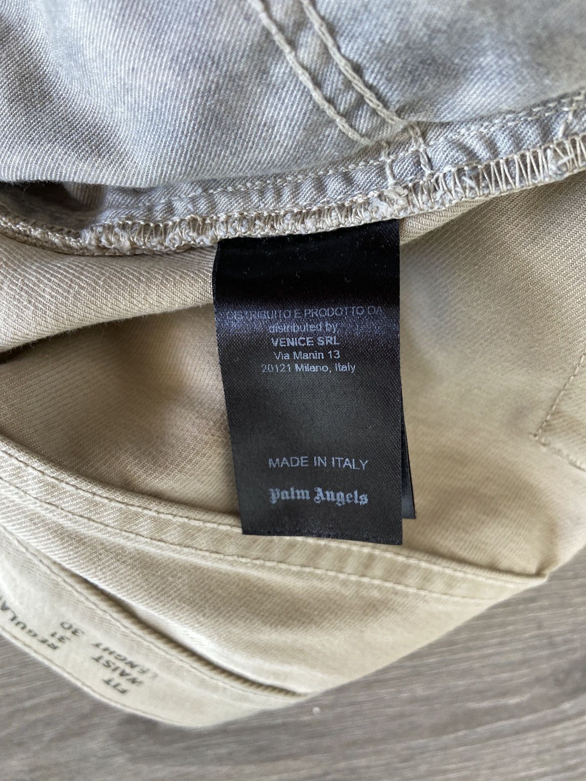 Palm Angels Beige ripped jeans Size US 31 - 2 Thumbnail