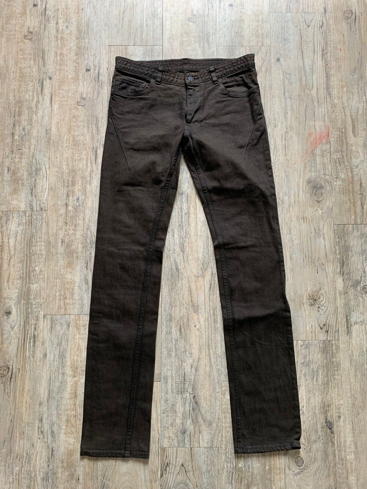 Pre-owned Number N Ine Pain Denim Jeans In Rust