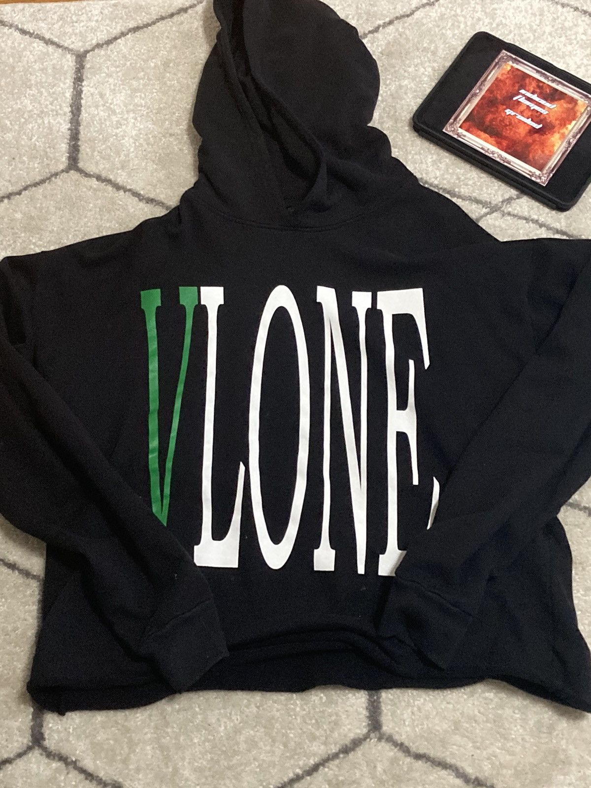 Vlone hoodie green sale