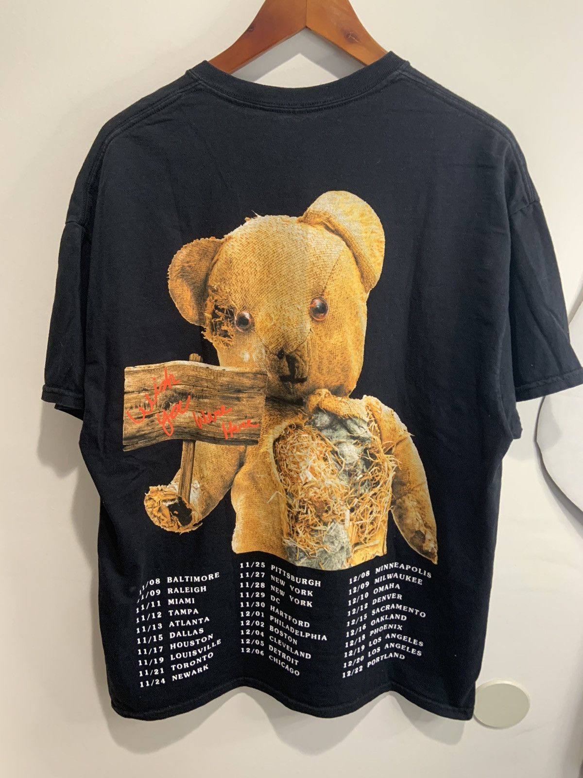 Travis scott astroworld teddy bear tee