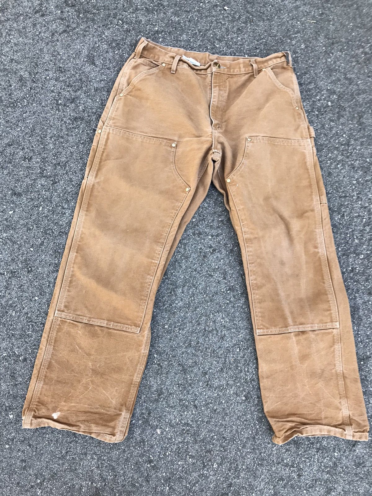Vintage Carhart double knee 36 x 30 Cargo pants denim jean USA Size US 36 / EU 52 - 1 Preview