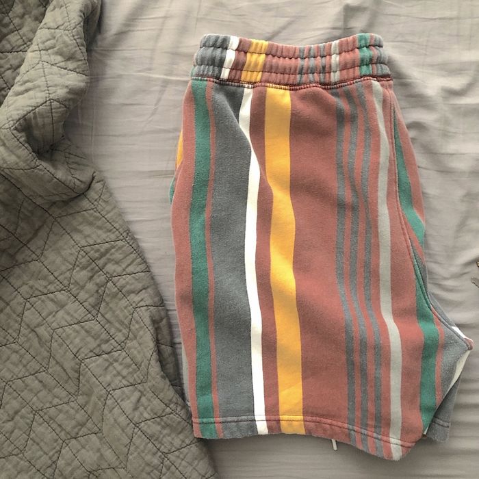 Uo lucien store stripe volley short