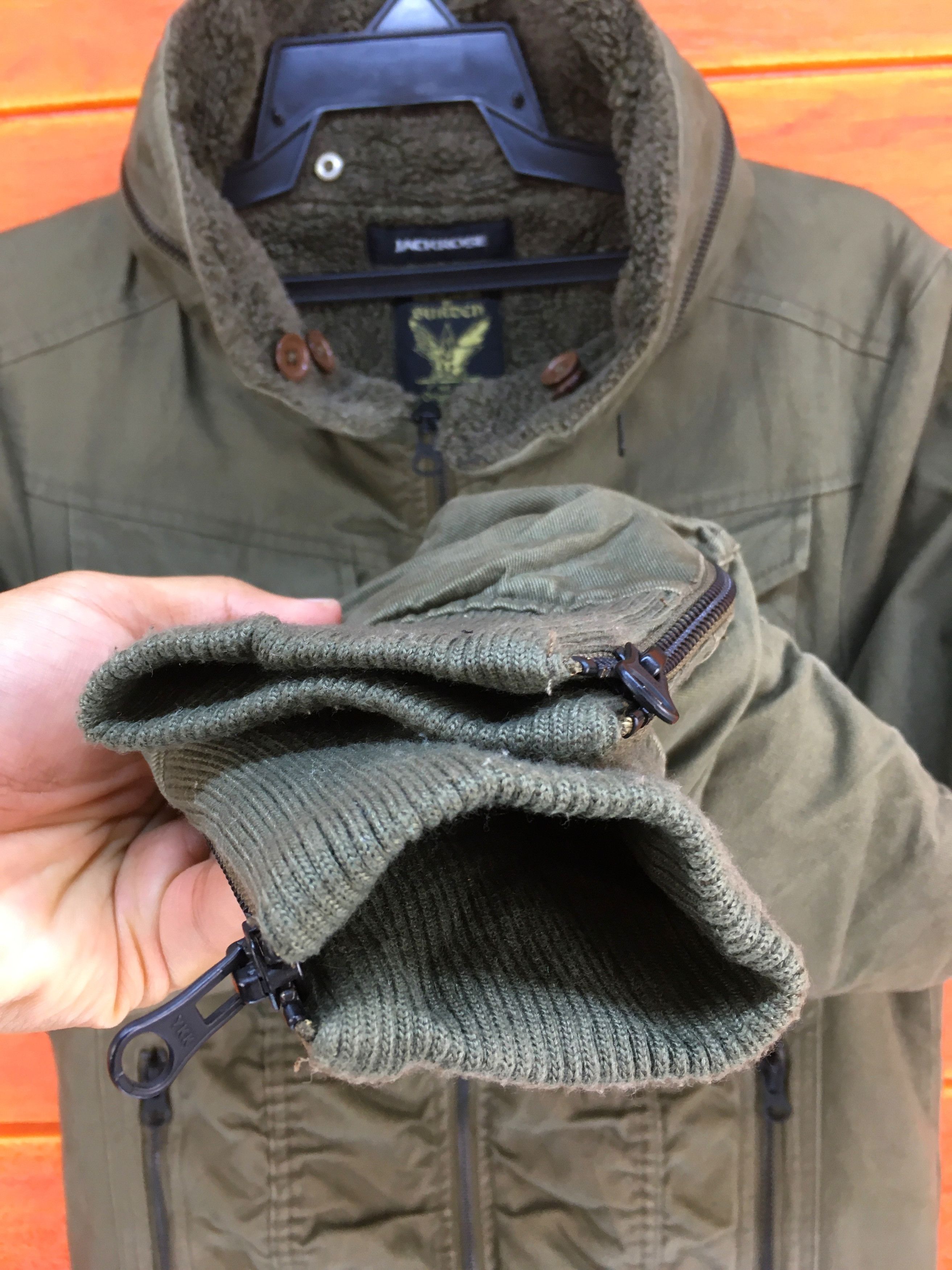 JACKROSE JACKROSE Olive Green Military Bomber Jacket Size US S / EU 44-46 / 1 - 4 Thumbnail