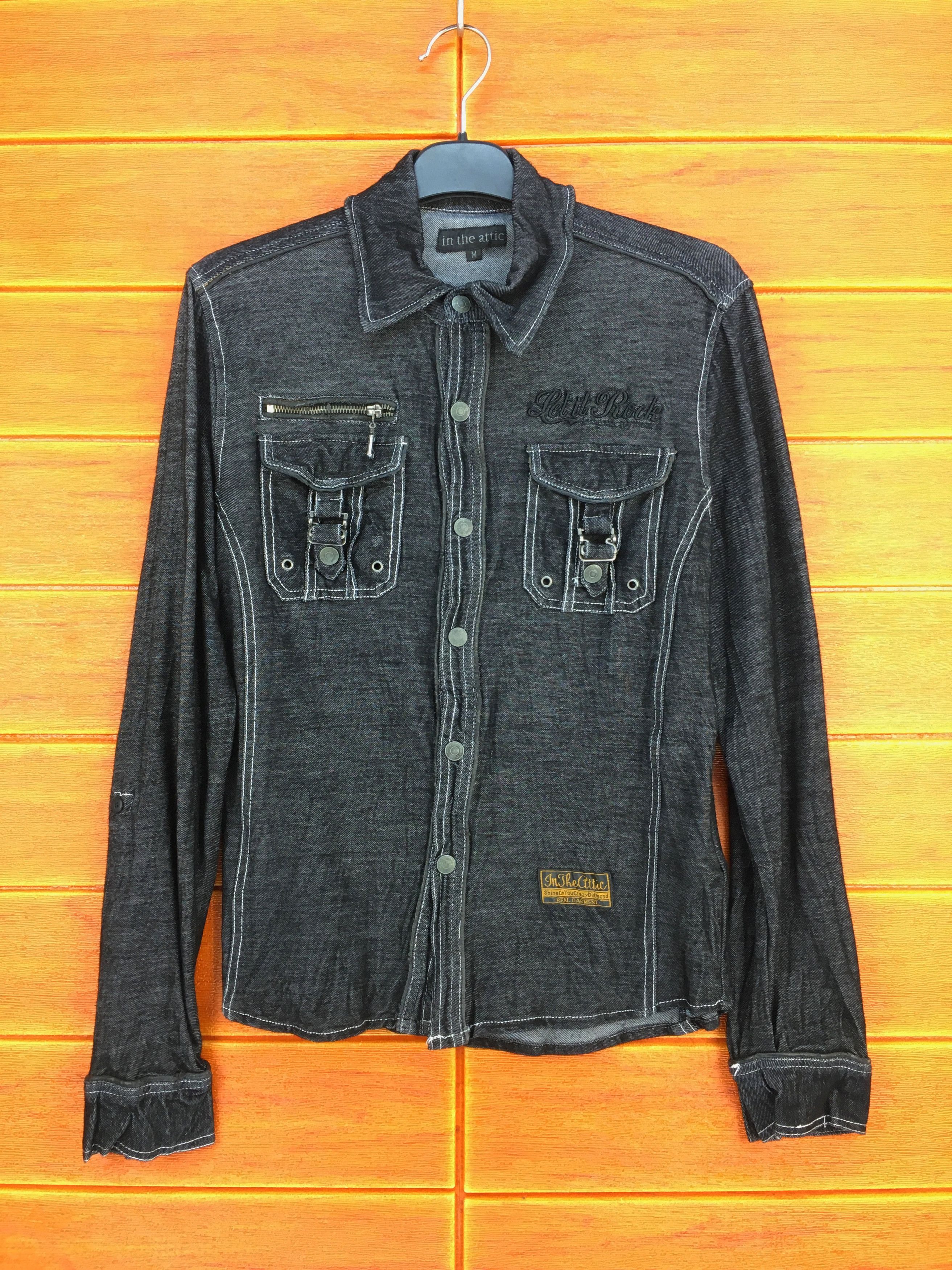 In The Attic Vintage In The Attic Japan Stretchable Double Pocket Shirt Size US M / EU 48-50 / 2 - 2 Thumbnail