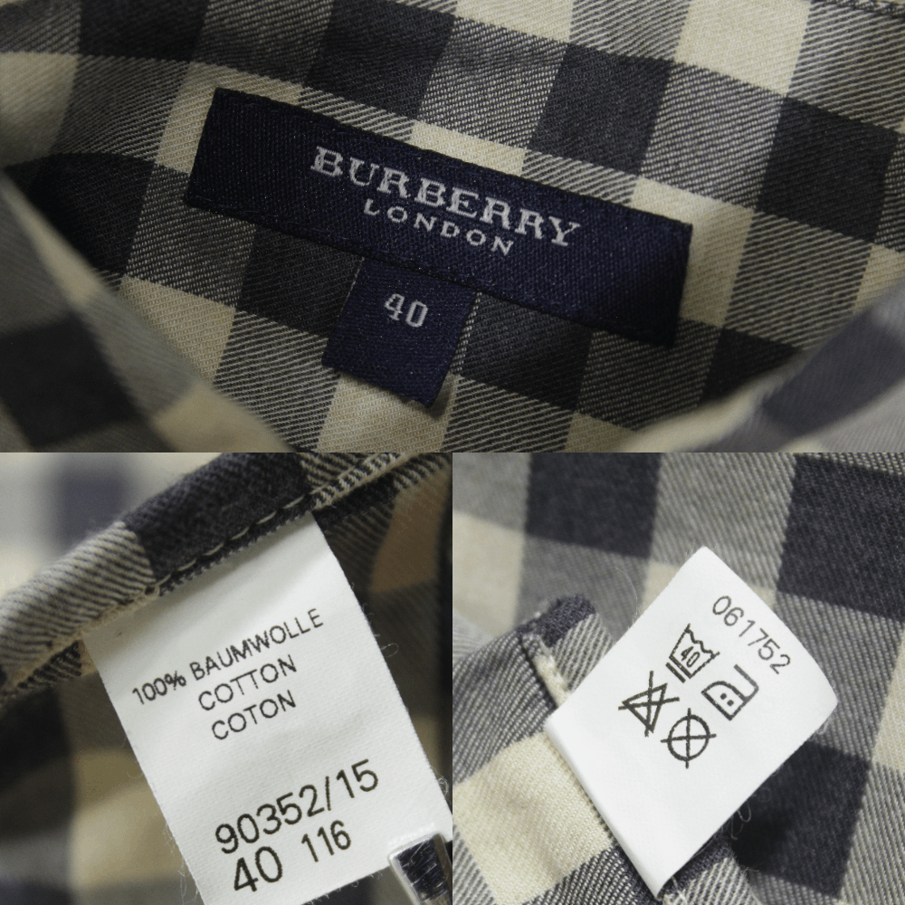Burberry Nova Check Vintage Dress Shirt Size US L / EU 52-54 / 3 - 9 Thumbnail