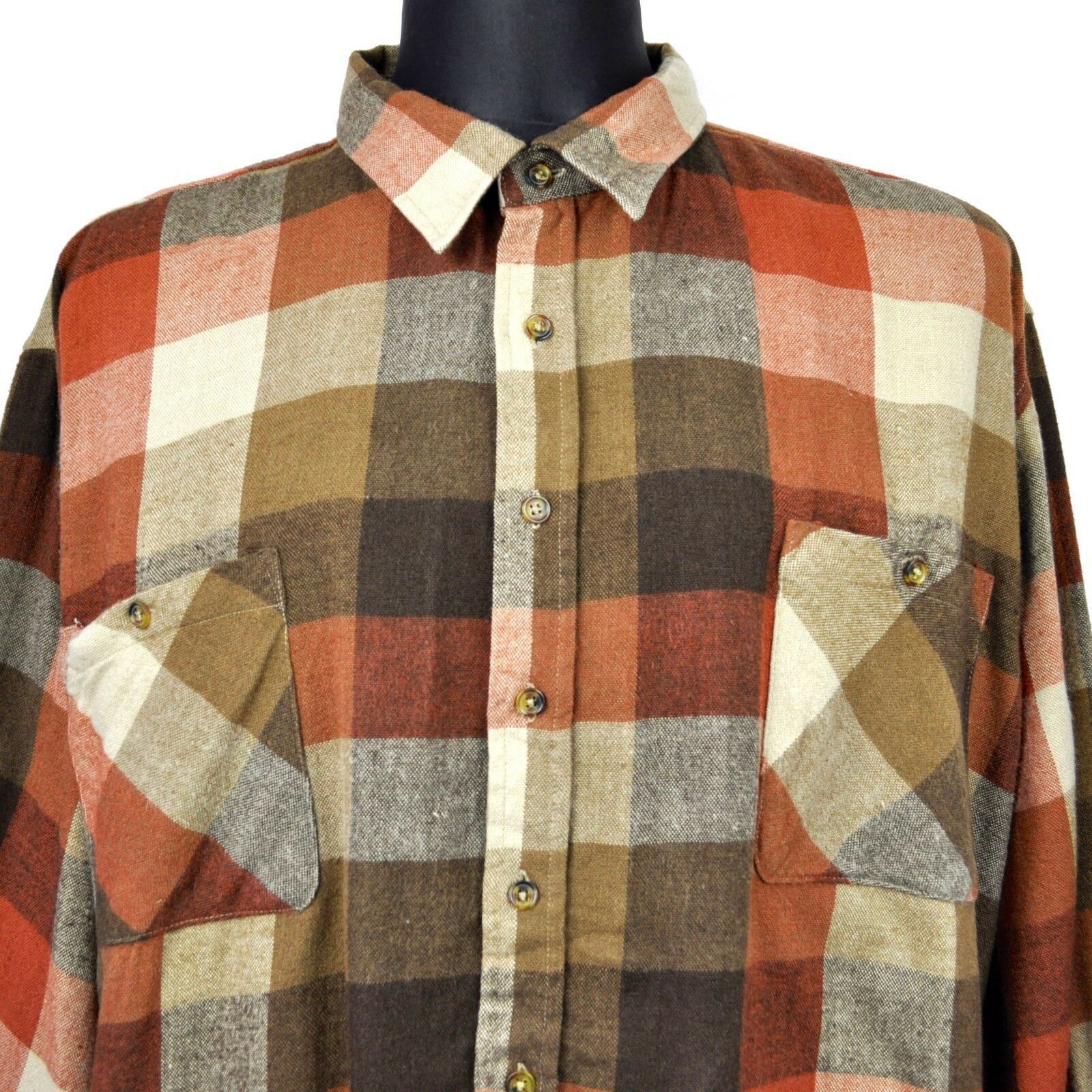 Vintage JOHN BLAIR Shirt 3XL Acrylic Flannel Checked Lumberjack 2XL Size US XXL / EU 58 / 5 - 2 Preview