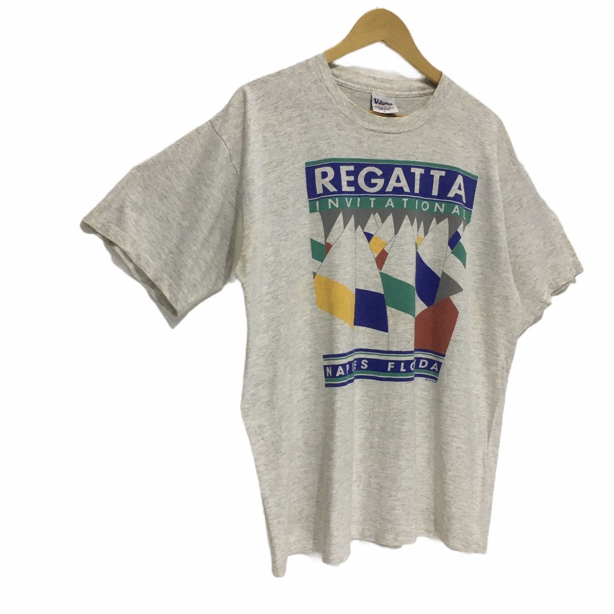 Vintage Vintage Volunteer Serigraph Regatta Naples Florida Tee L Sz Size US L / EU 52-54 / 3 - 5 Thumbnail