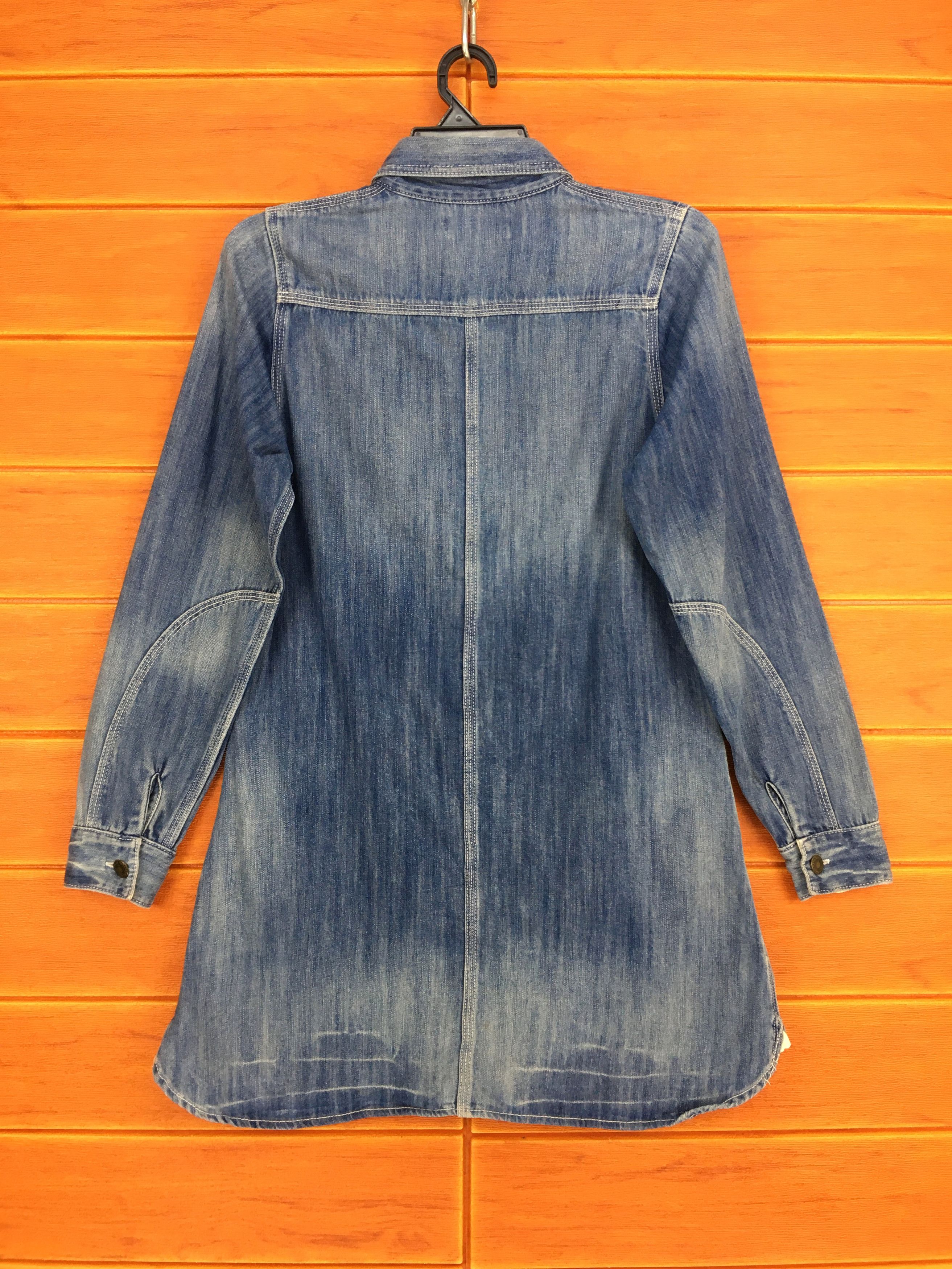 Hysteric Glamour URBAN RESEARCH Blue Denim Long Shirt Size US XS / EU 42 / 0 - 8 Thumbnail
