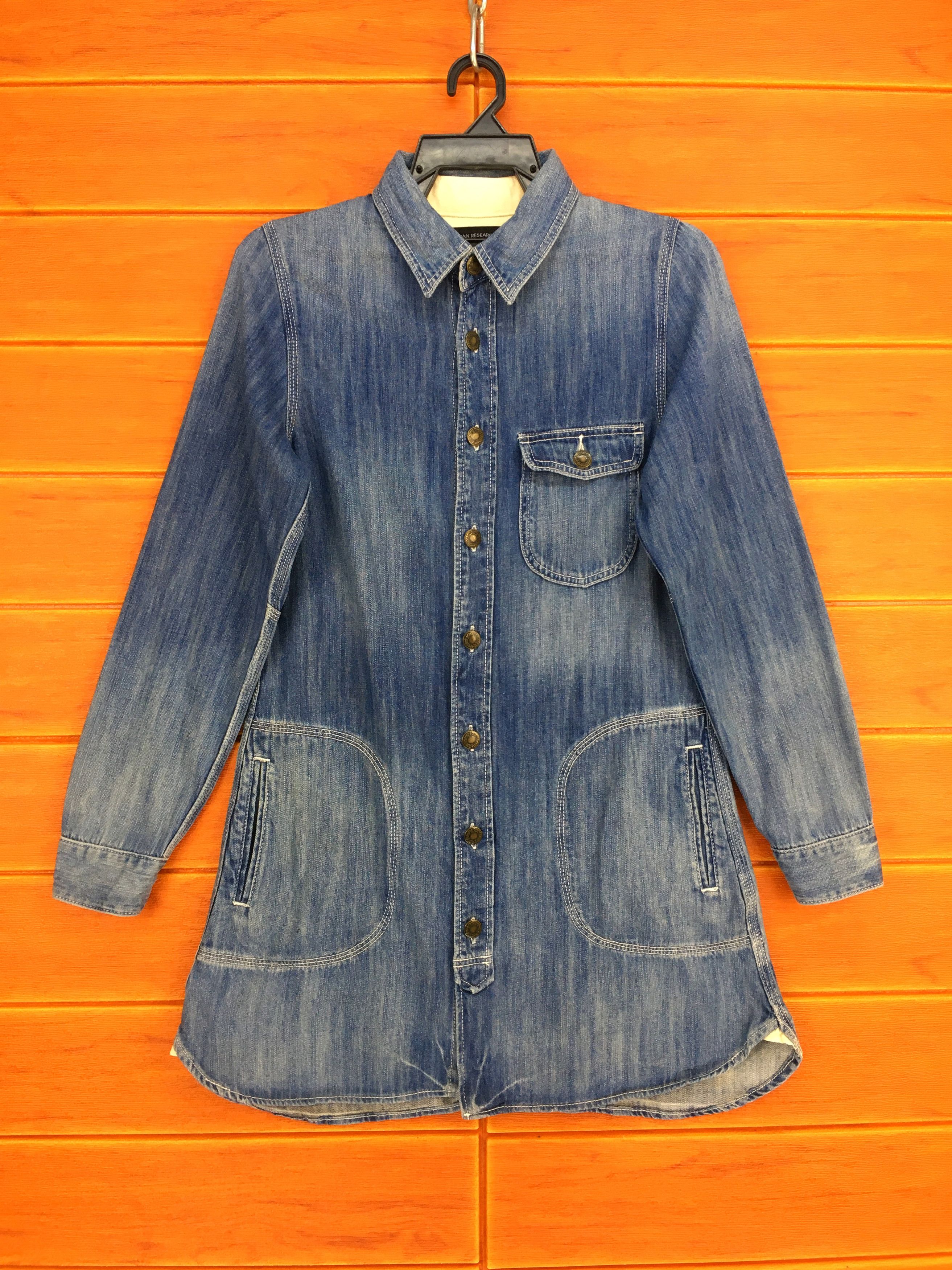 Hysteric Glamour URBAN RESEARCH Blue Denim Long Shirt Size US XS / EU 42 / 0 - 1 Thumbnail