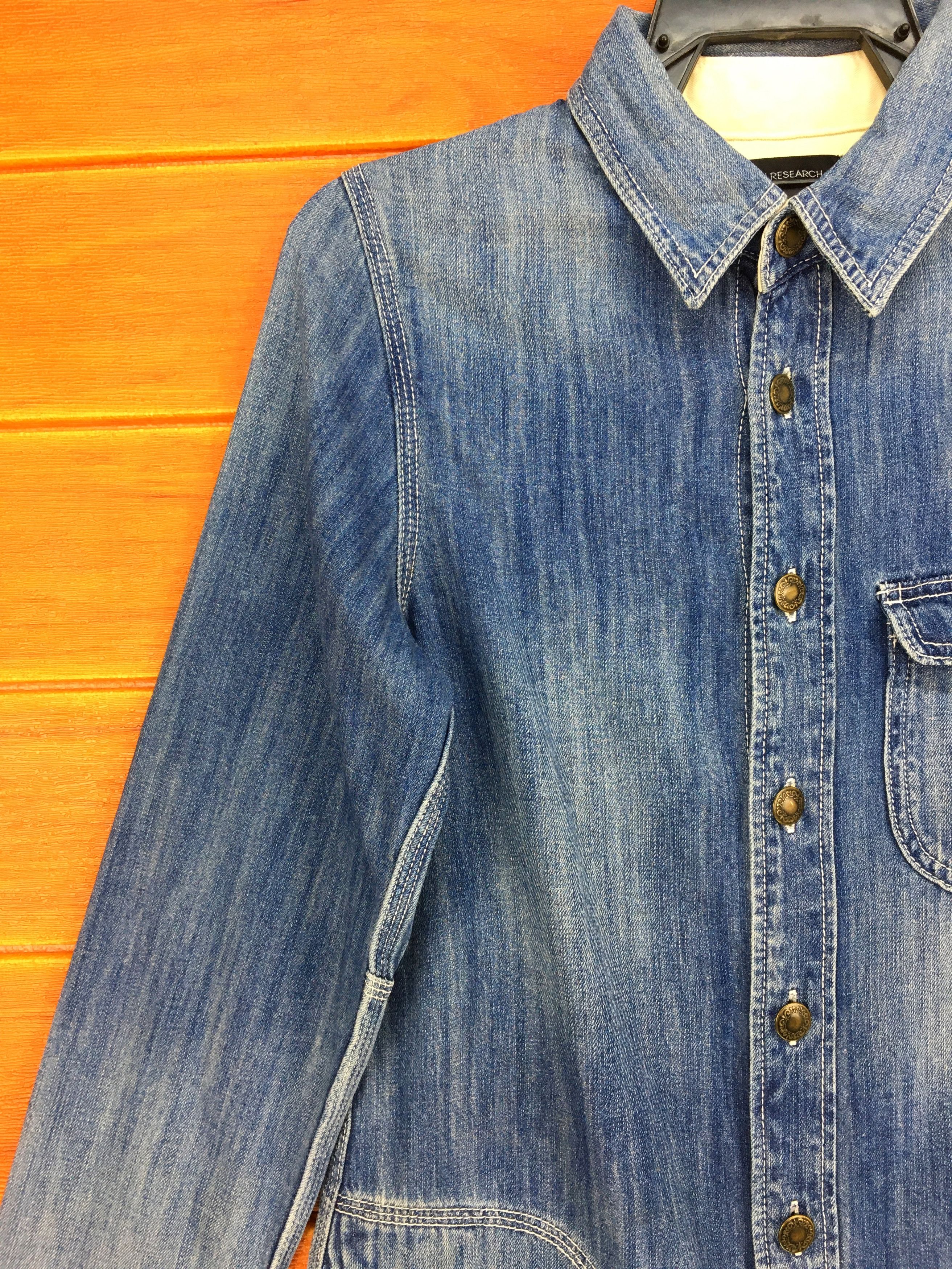 Hysteric Glamour URBAN RESEARCH Blue Denim Long Shirt Size US XS / EU 42 / 0 - 2 Thumbnail