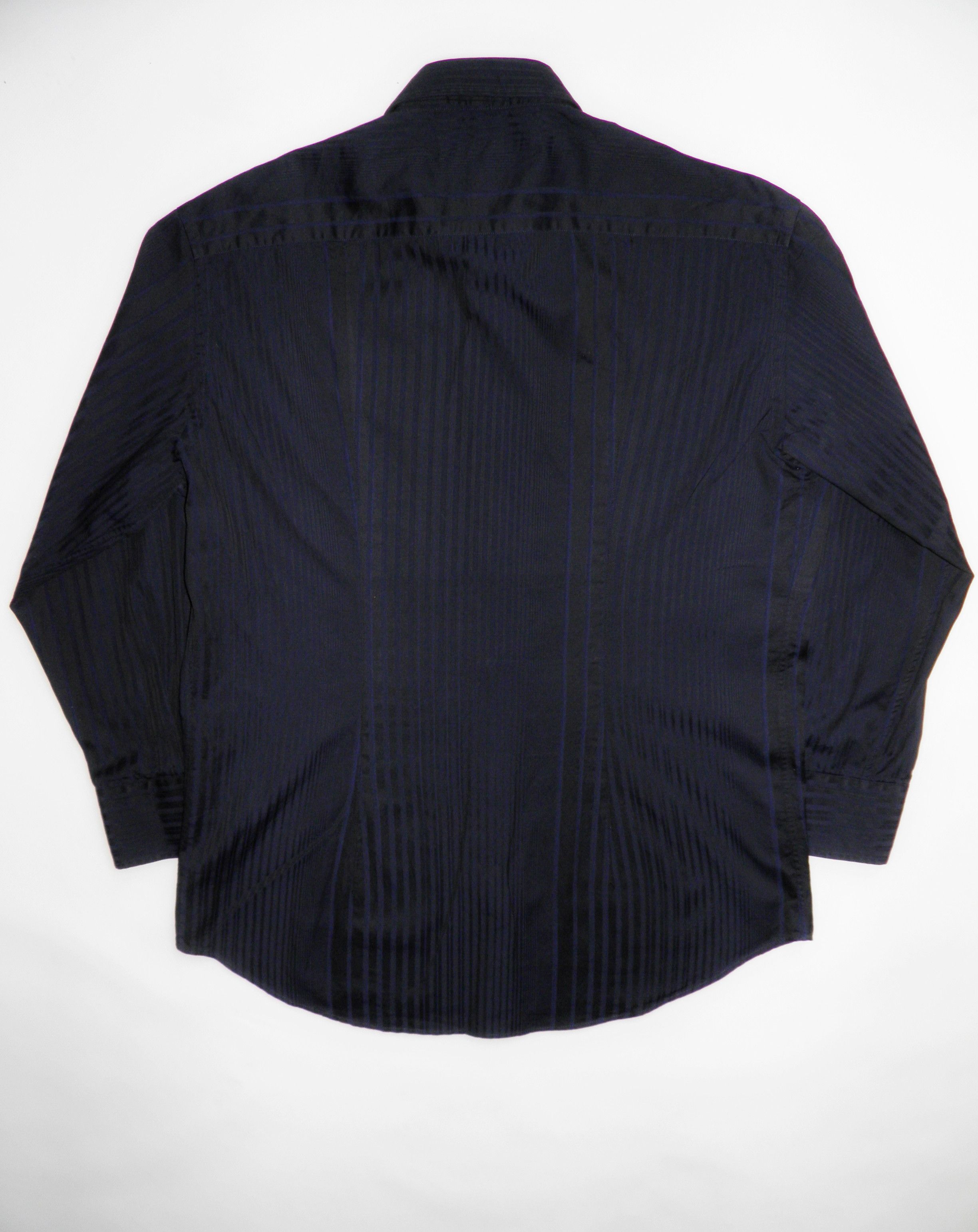 Versace × Versace Jeans Couture × Versus Versace Versace Collection Logo Striped Navy Longsleeve Shirt Size US L / EU 52-54 / 3 - 7 Thumbnail