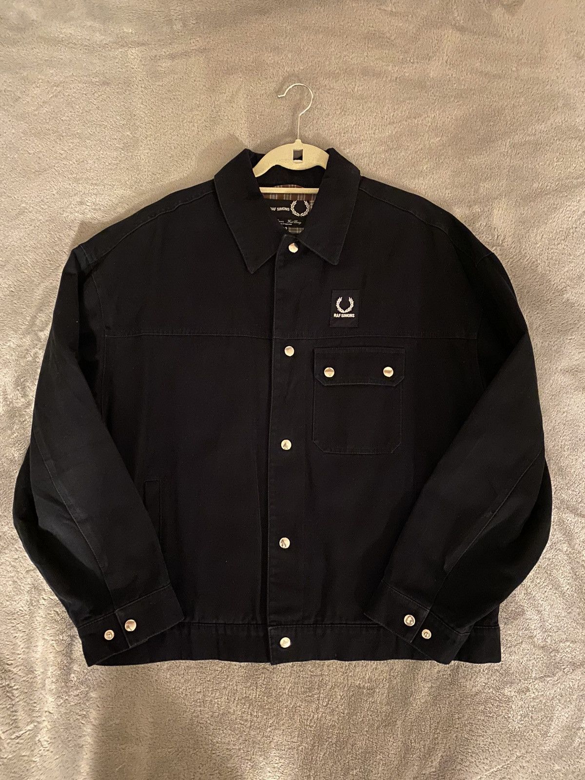 Raf simons fred perry denim jacket store