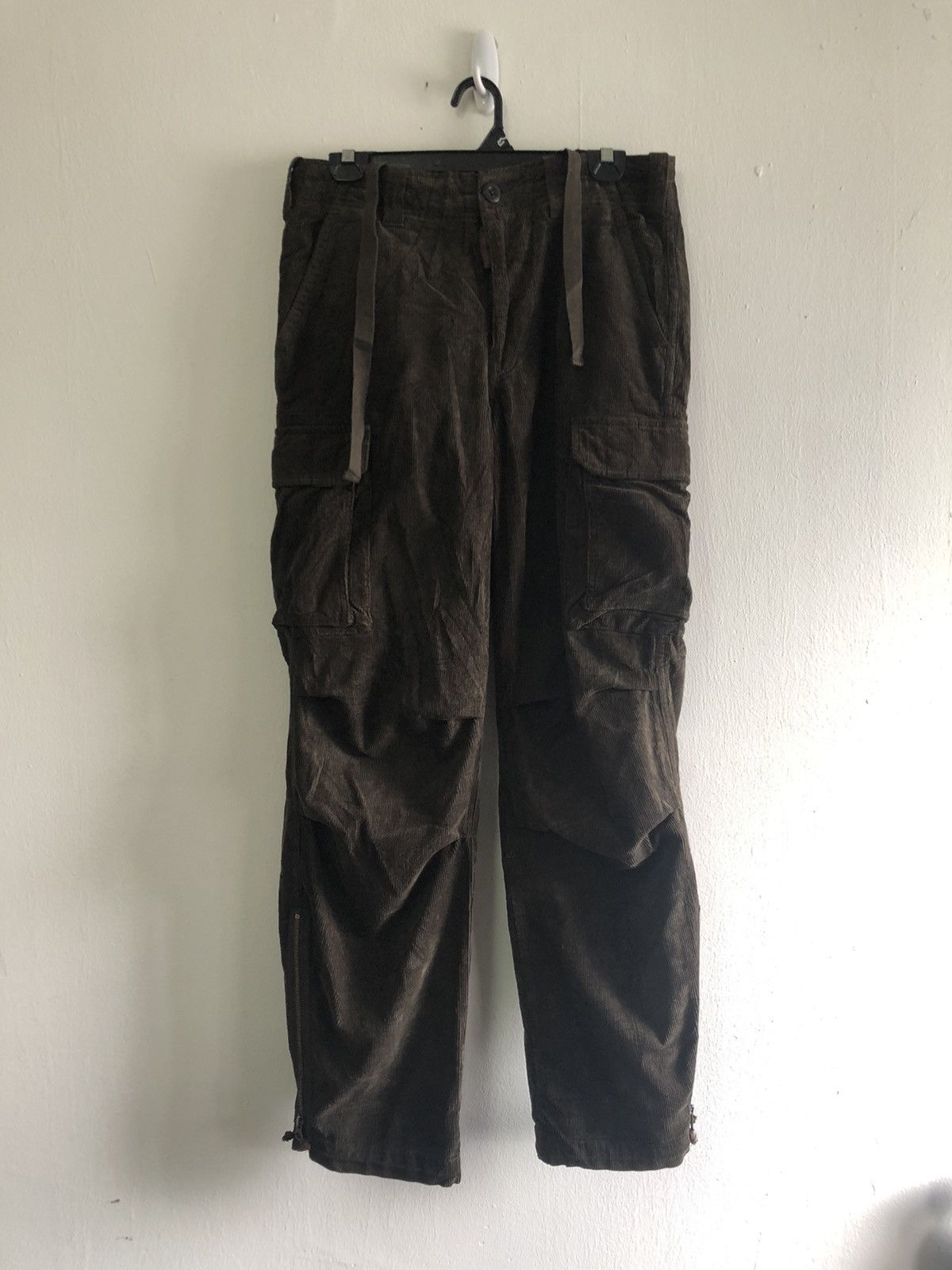 Designer × Japanese Brand 291295 HOMME Corduroy Pants Cargo Parachute Size US 32 / EU 48 - 1 Thumbnail