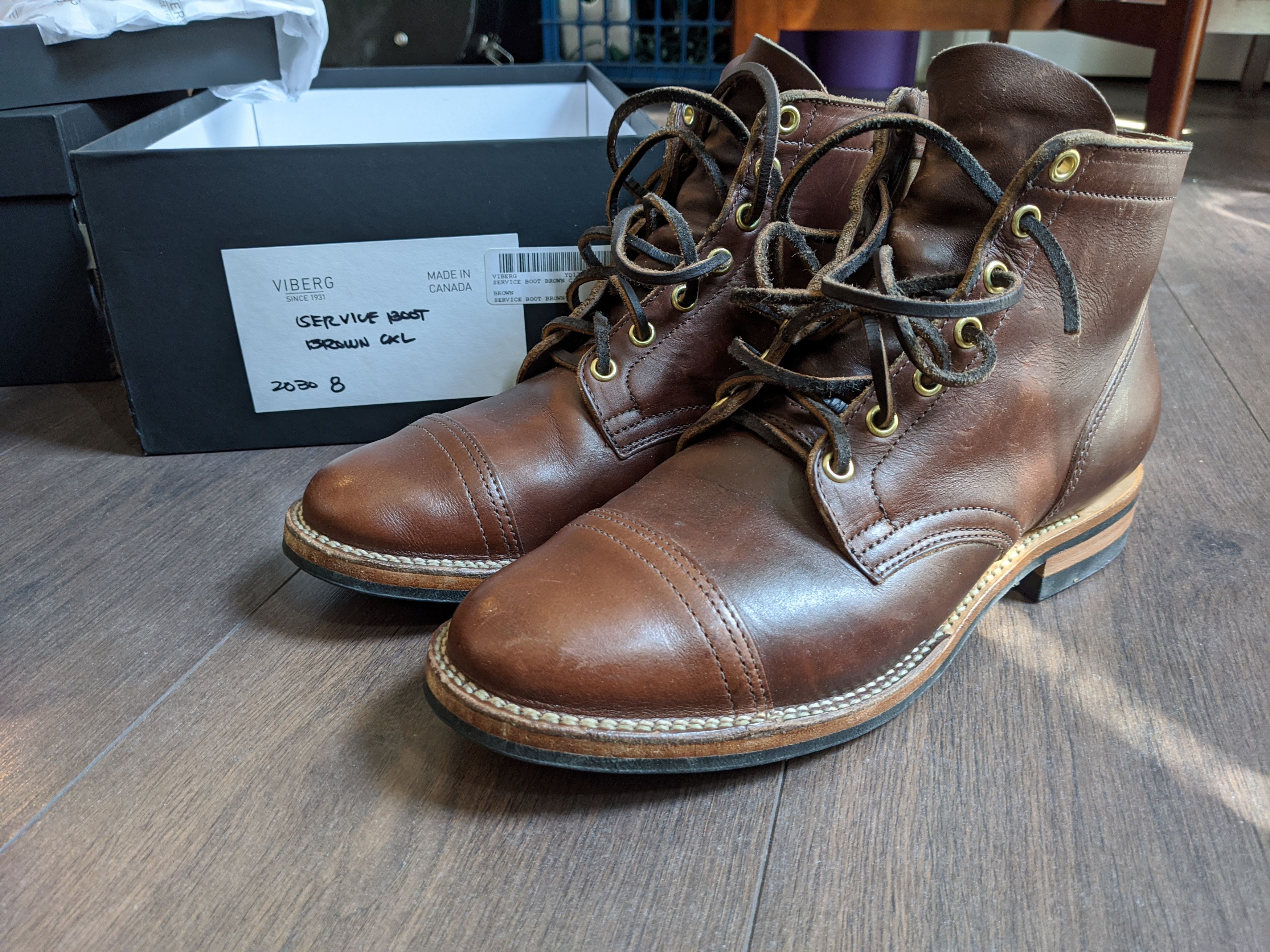 Viberg Viberg x Brooklyn Clothing Brown CXL Service Boot Size 8 | Grailed