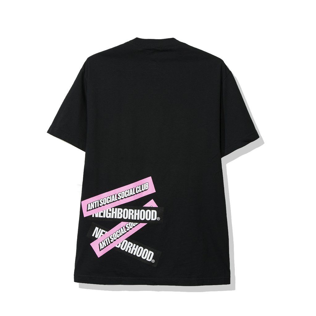 Anti Social Social Club × Neighborhood DS ASSC x NHBD Box Logo Stuck on You Black Tee FTP BAPE KITH Size US M / EU 48-50 / 2 - 4 Thumbnail