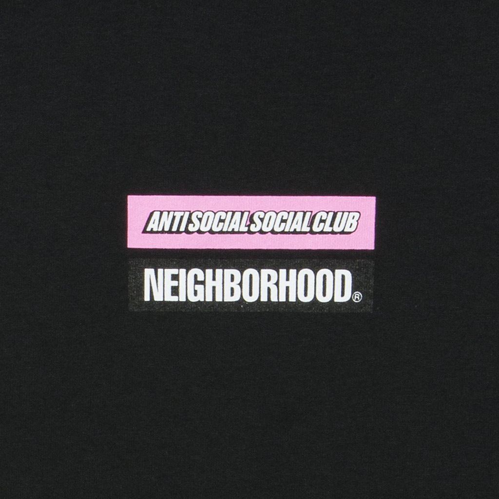 Anti Social Social Club × Neighborhood DS ASSC x NHBD Box Logo Stuck on You Black Tee FTP BAPE KITH Size US M / EU 48-50 / 2 - 5 Thumbnail