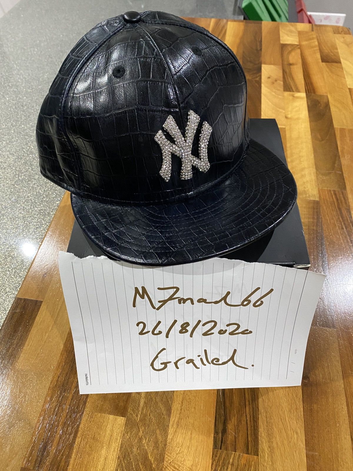 New Era New York Yankees Swarovski New Era x Swarovski Crocodile Leather Cap Grailed